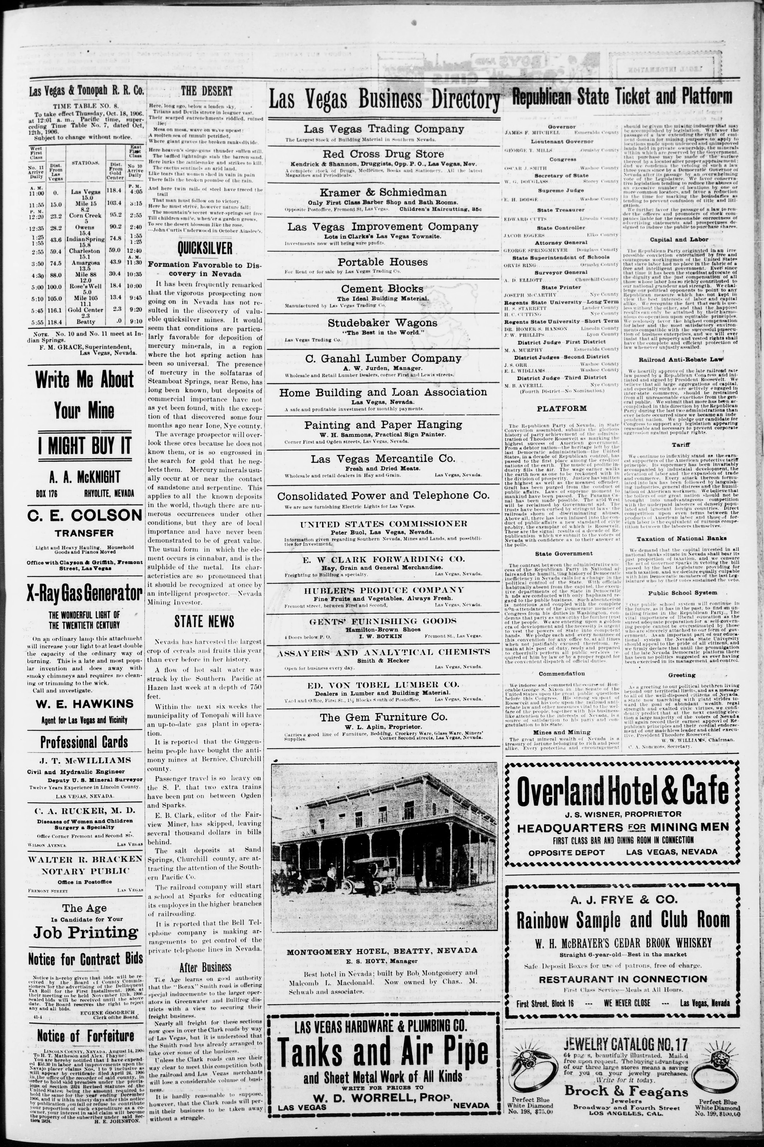 Image 5 of Las Vegas age (Las Vegas, Nev.), October 27, 1906