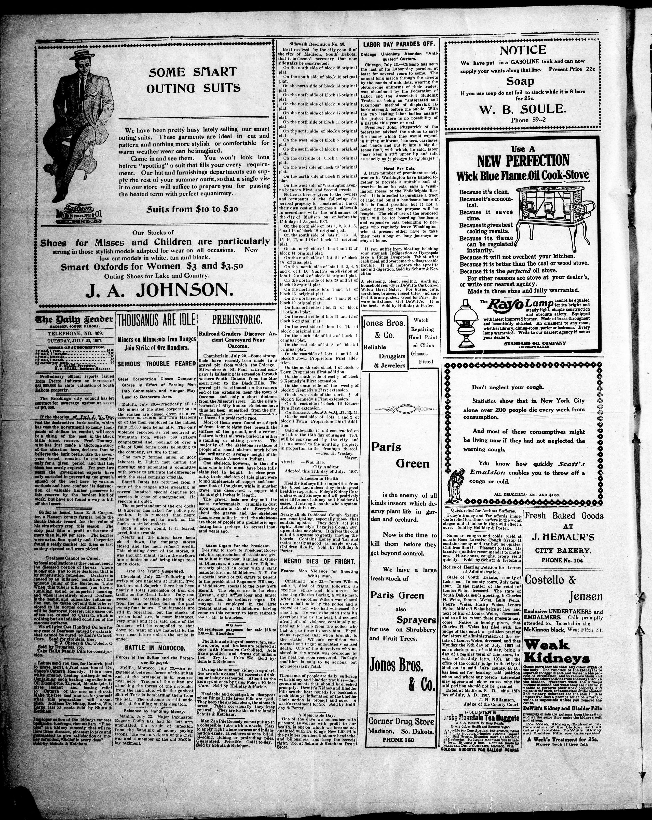 Image 2 of The Madison daily leader (Madison, S.D.), July 23, 1907