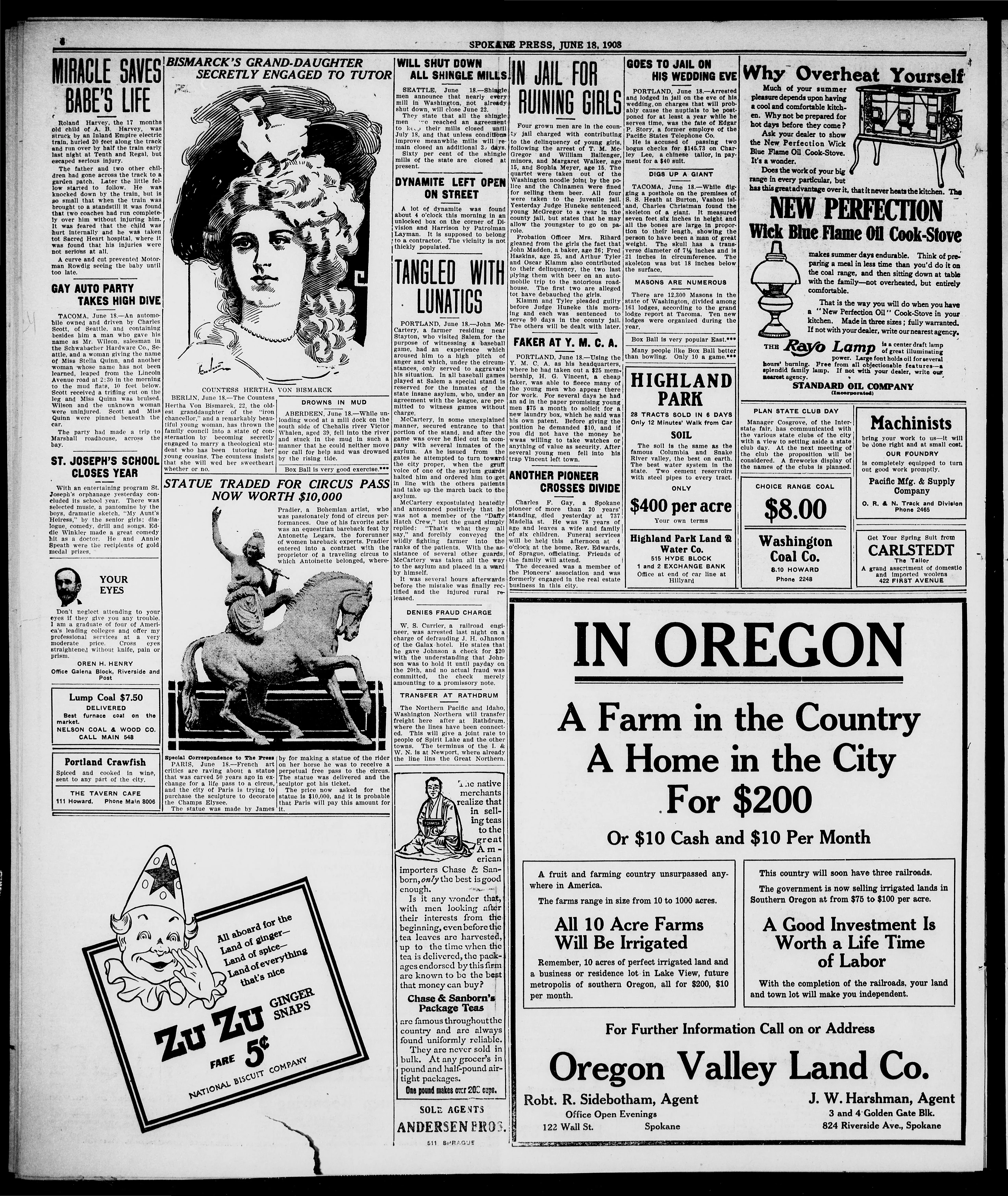 Image 4 of The Spokane press (Spokane, Wash.), June 18, 1908