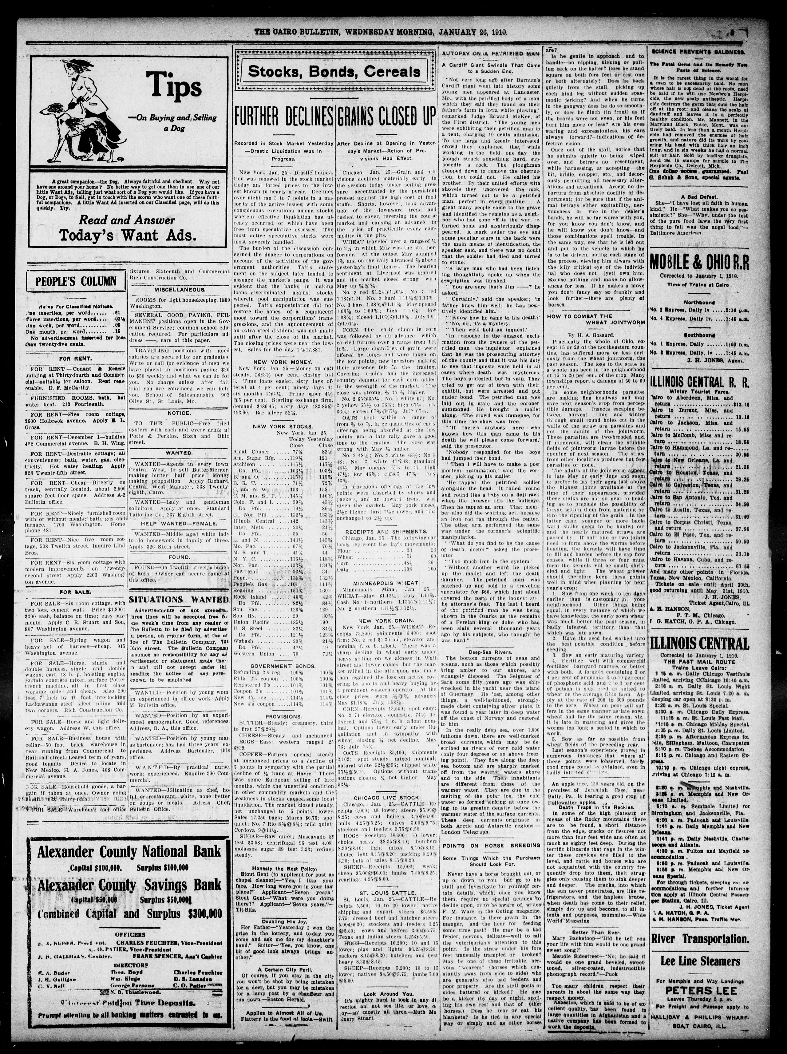 Image 5 of The Cairo bulletin (Cairo, Ill.), January 26, 1910