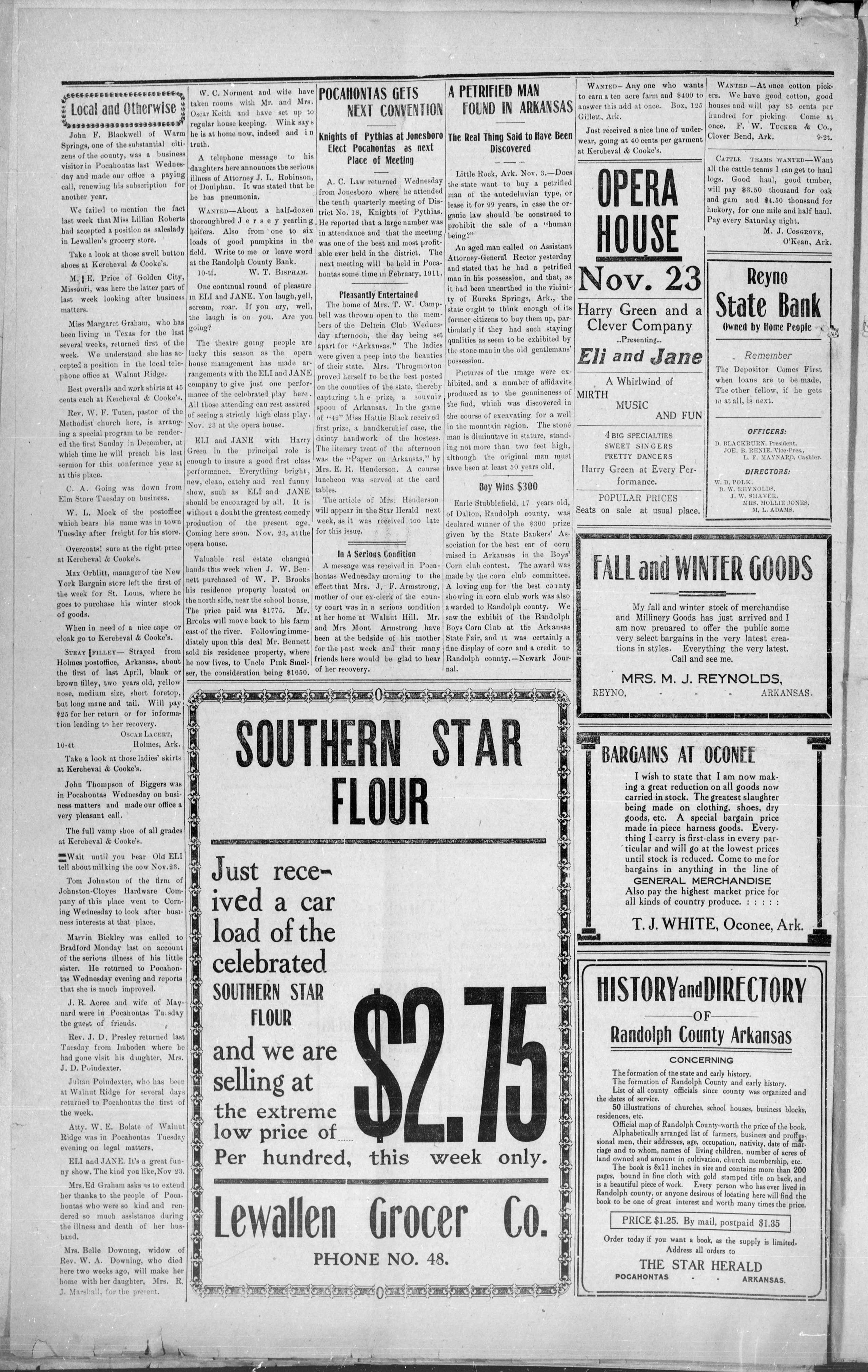 Image 8 of Pocahontas star herald (Pocahontas, Randolph County, Ark.;Pocahontas, AR), November 11, 1910