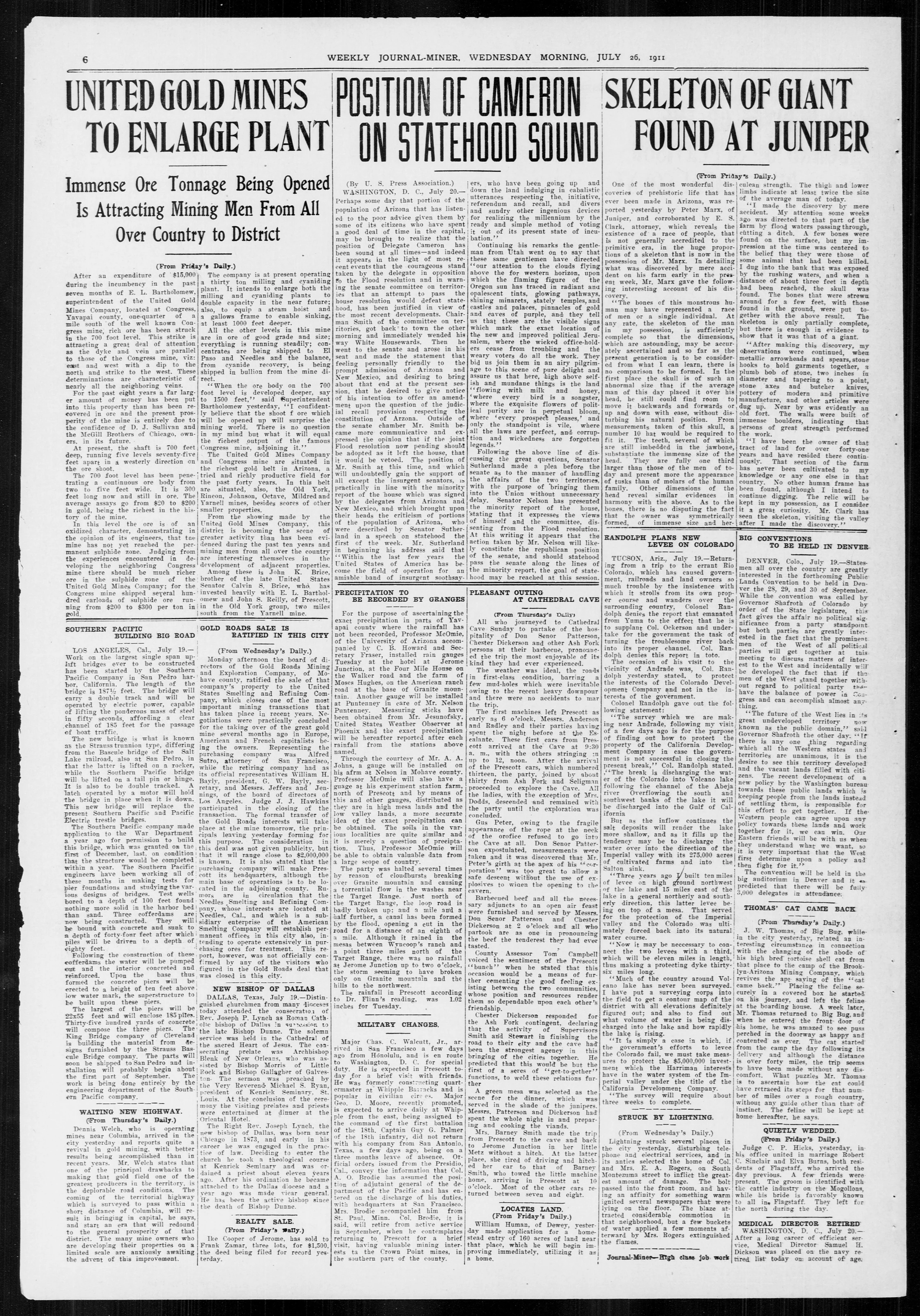 Image 6 of Weekly journal-miner (Prescott, Ariz.), July 26, 1911