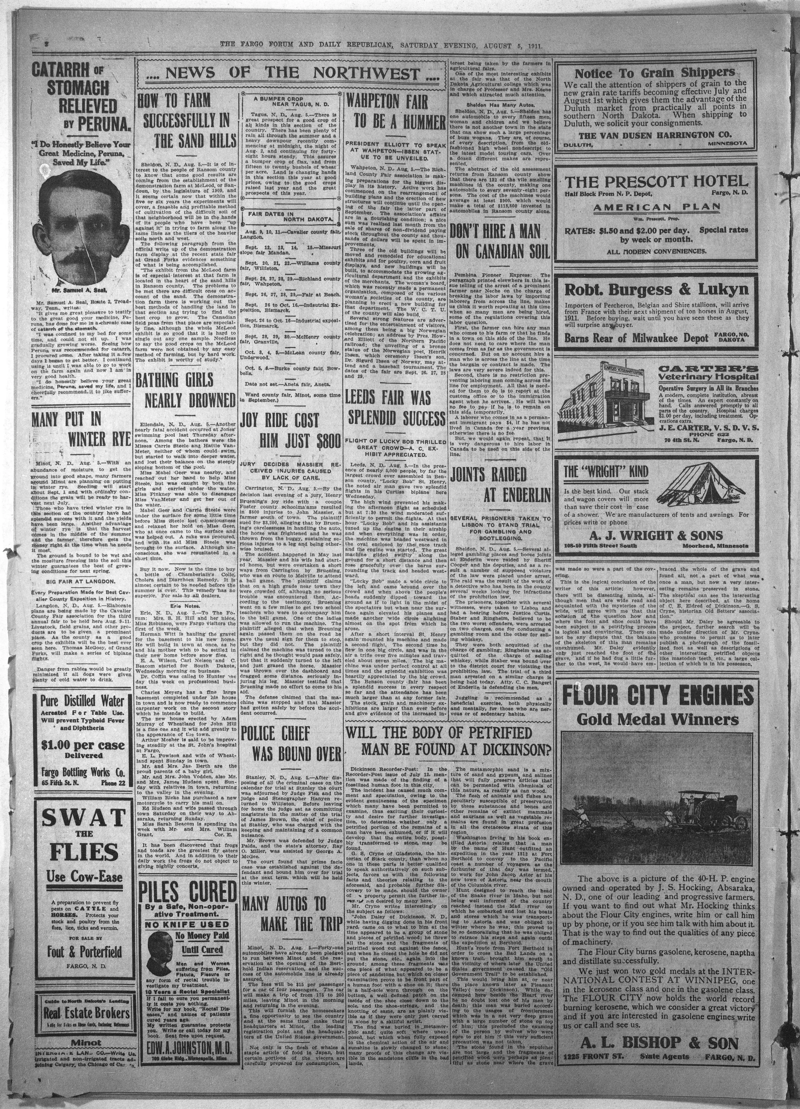 Image 2 of The Fargo forum and daily republican (Fargo, N.D.), August 5, 1911