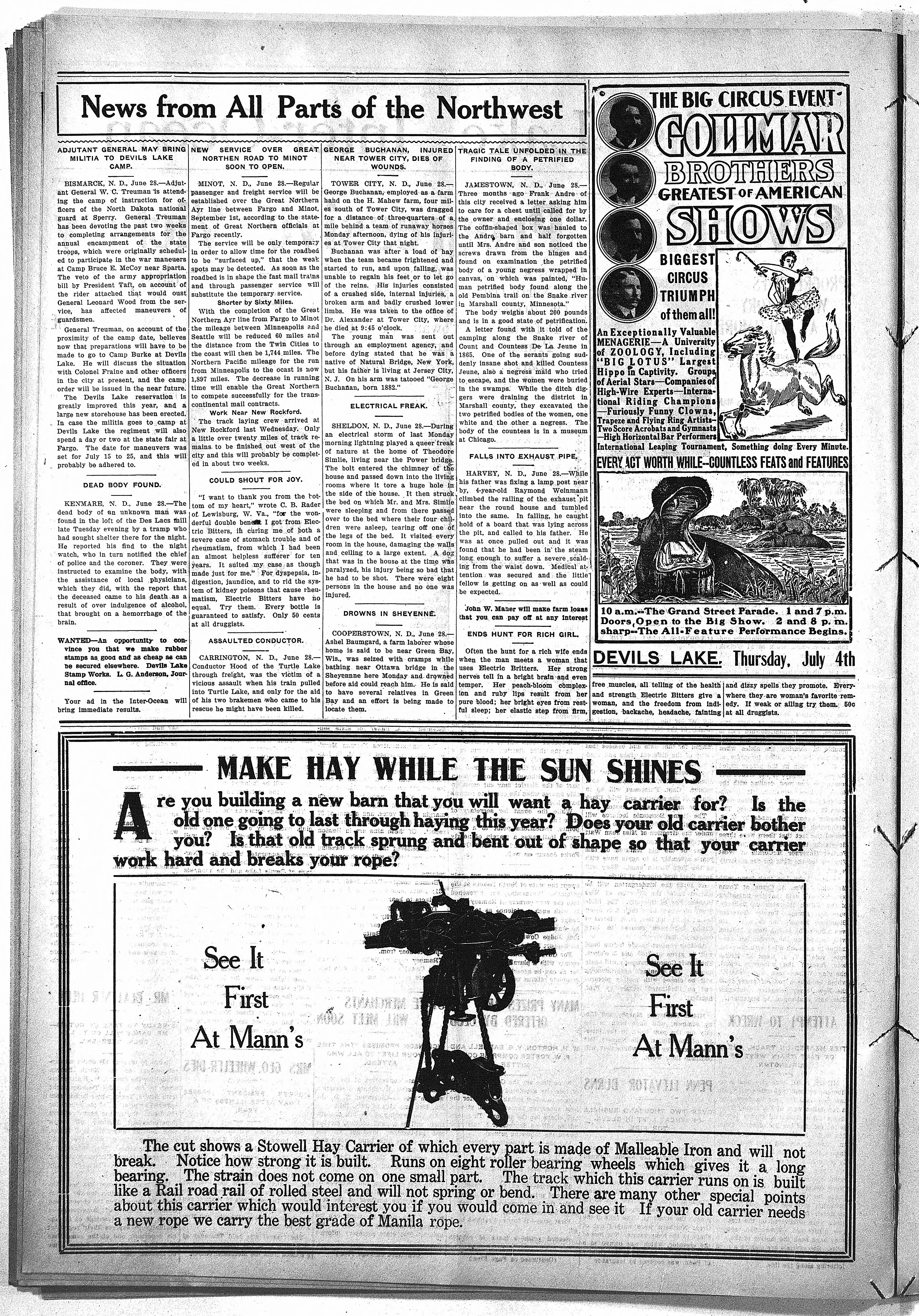 Image 2 of Devils Lake inter-ocean (Devils Lake, N.D.), June 28, 1912