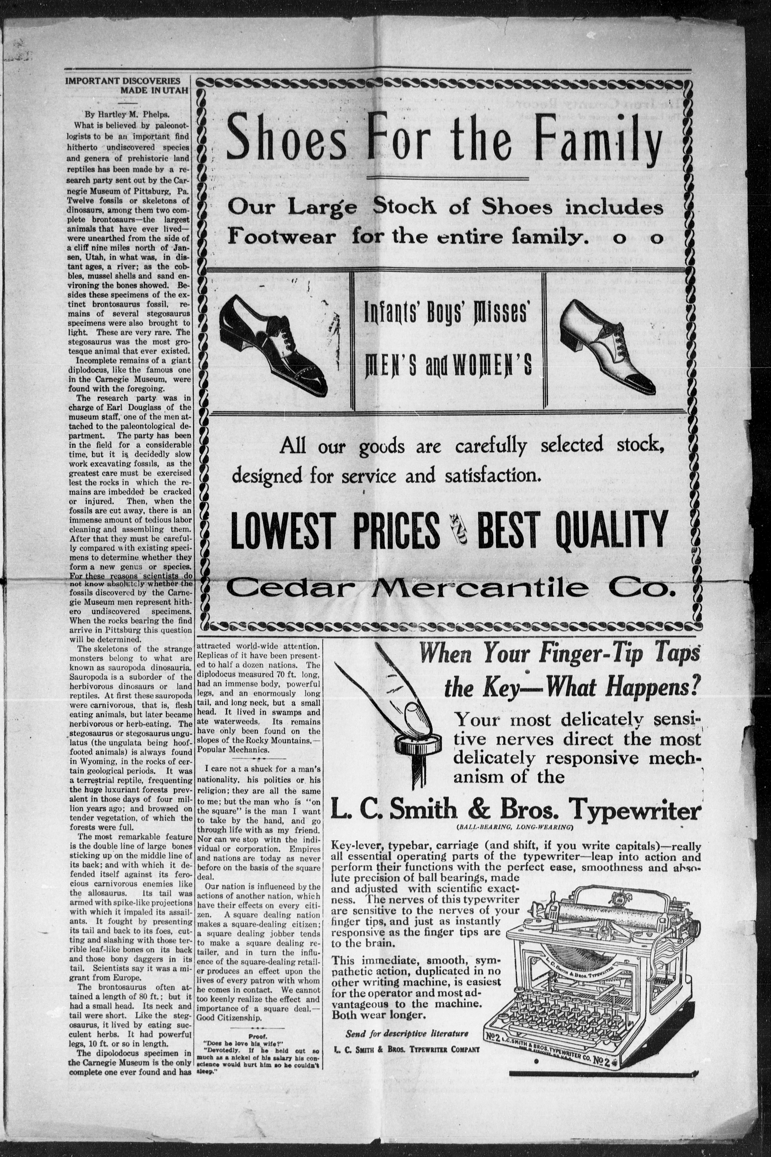 Image 3 of Iron County record (Cedar City, Utah), July 26, 1912