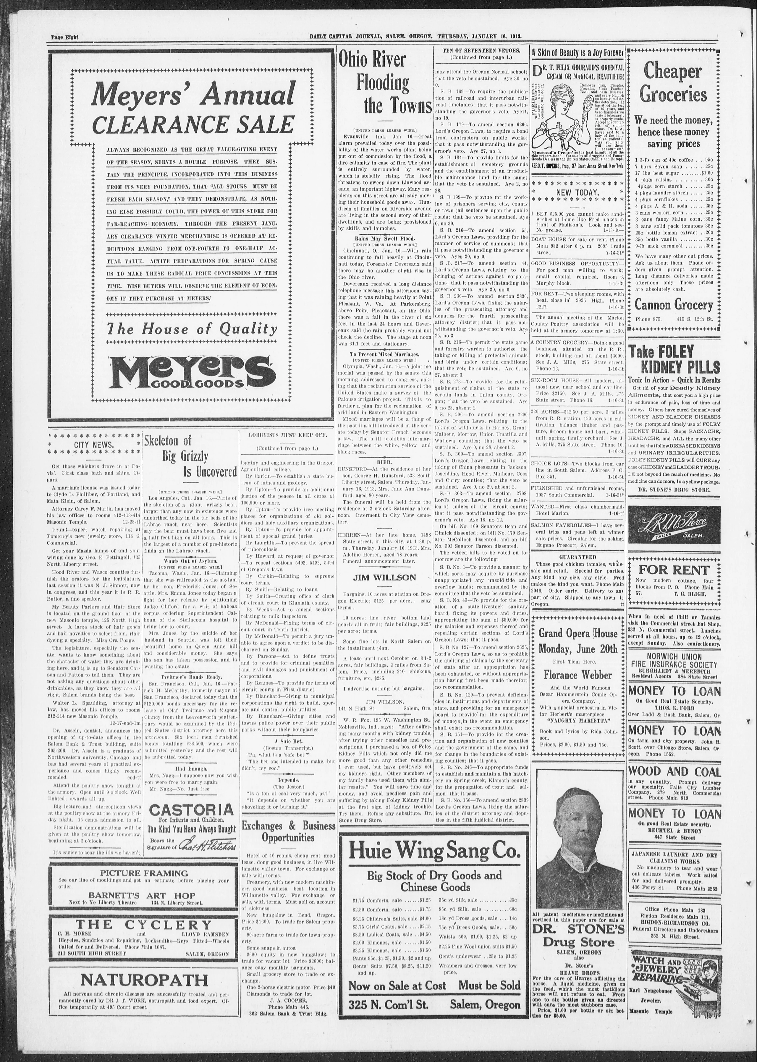 Image 8 of Daily capital journal (Salem, Oregon), January 16, 1913