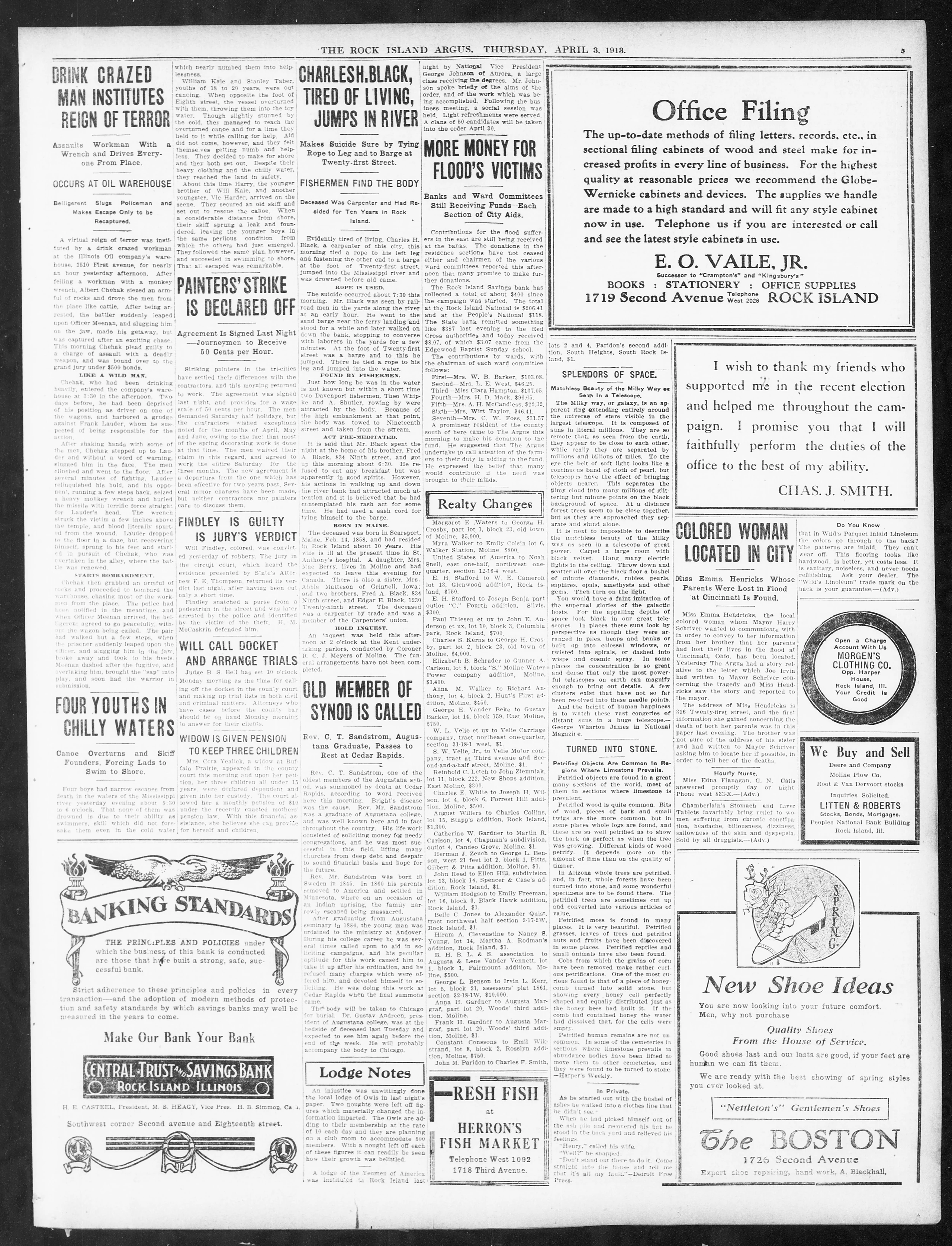 Image 5 of Rock Island Argus (Rock Island, Ill.), April 3, 1913, (HOME EDITION)