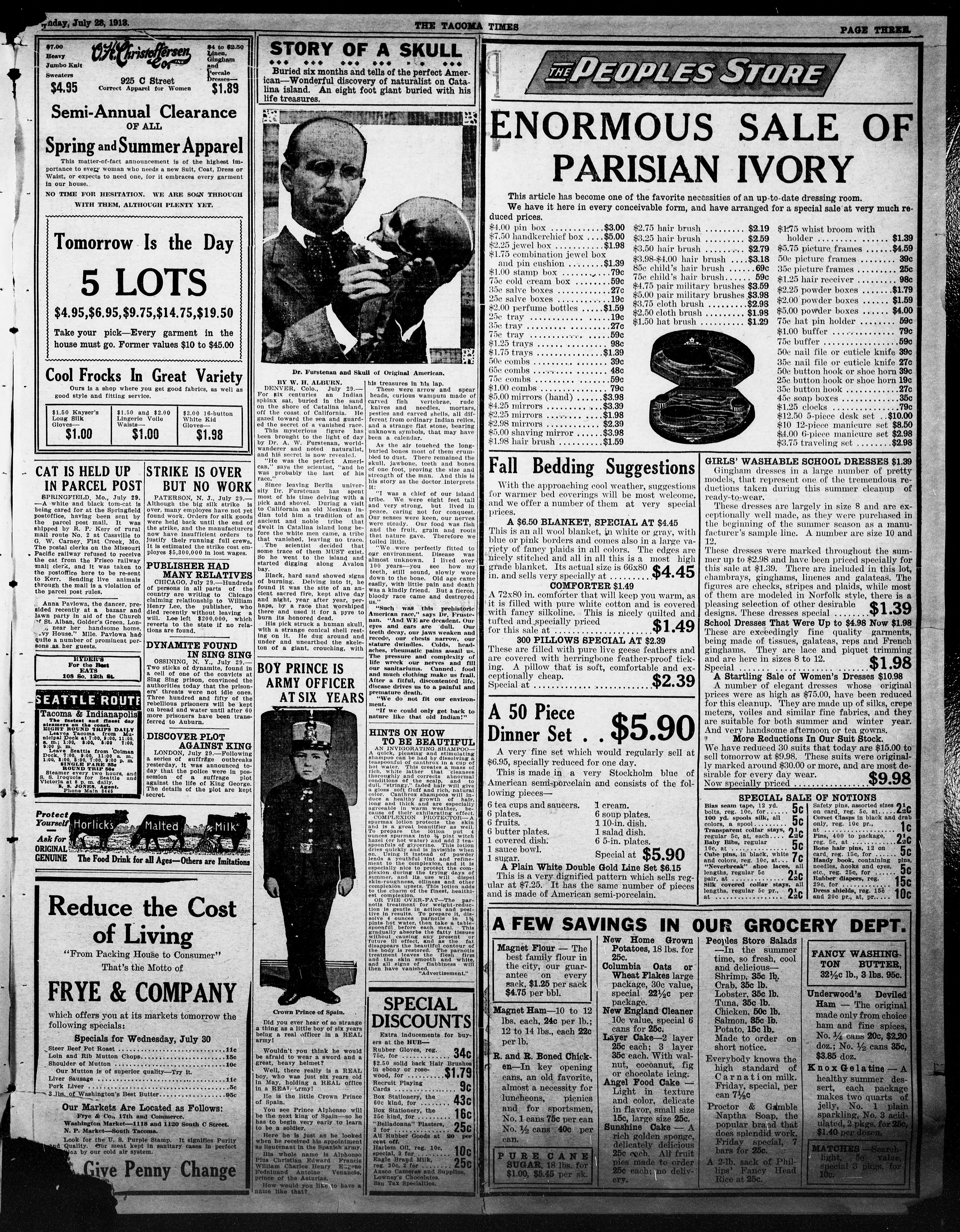 Image 3 of The Tacoma times (Tacoma, Wash.), July 29, 1913
