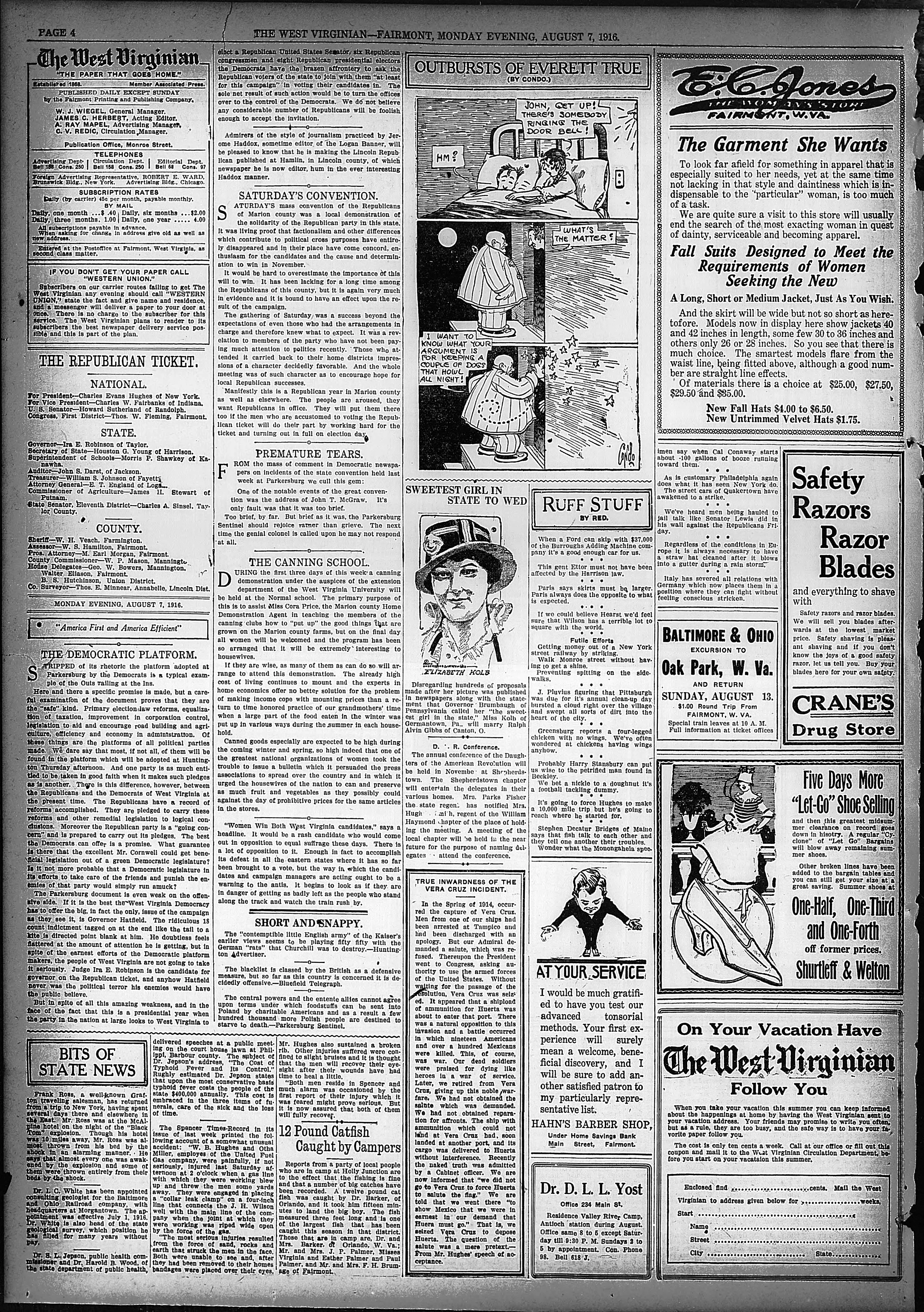 Image 4 of The West Virginian (Fairmont, W. Va.), August 7, 1916