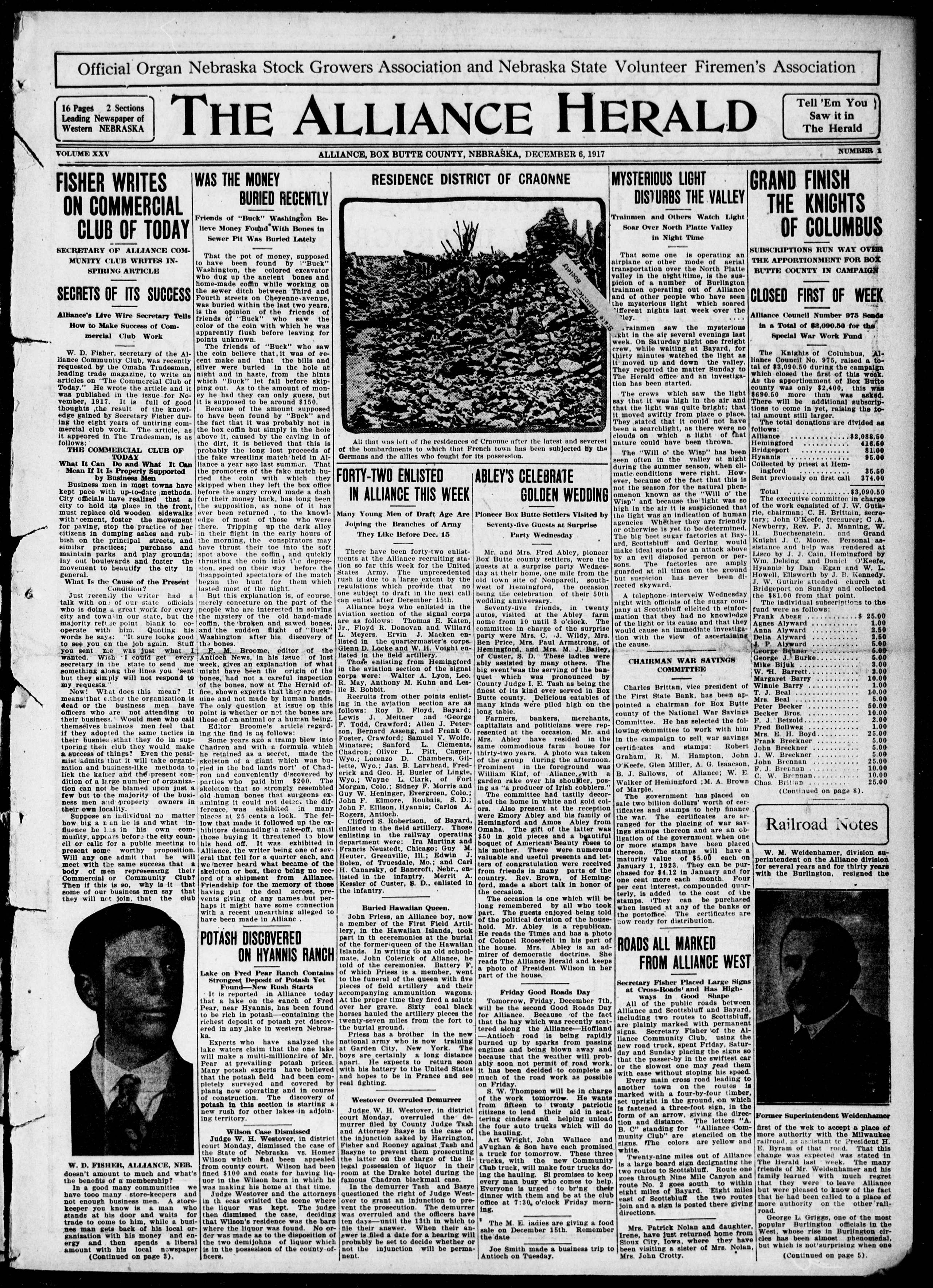 Image 1 of The Alliance herald (Alliance, Box Butte County, Neb.), December 6, 1917
