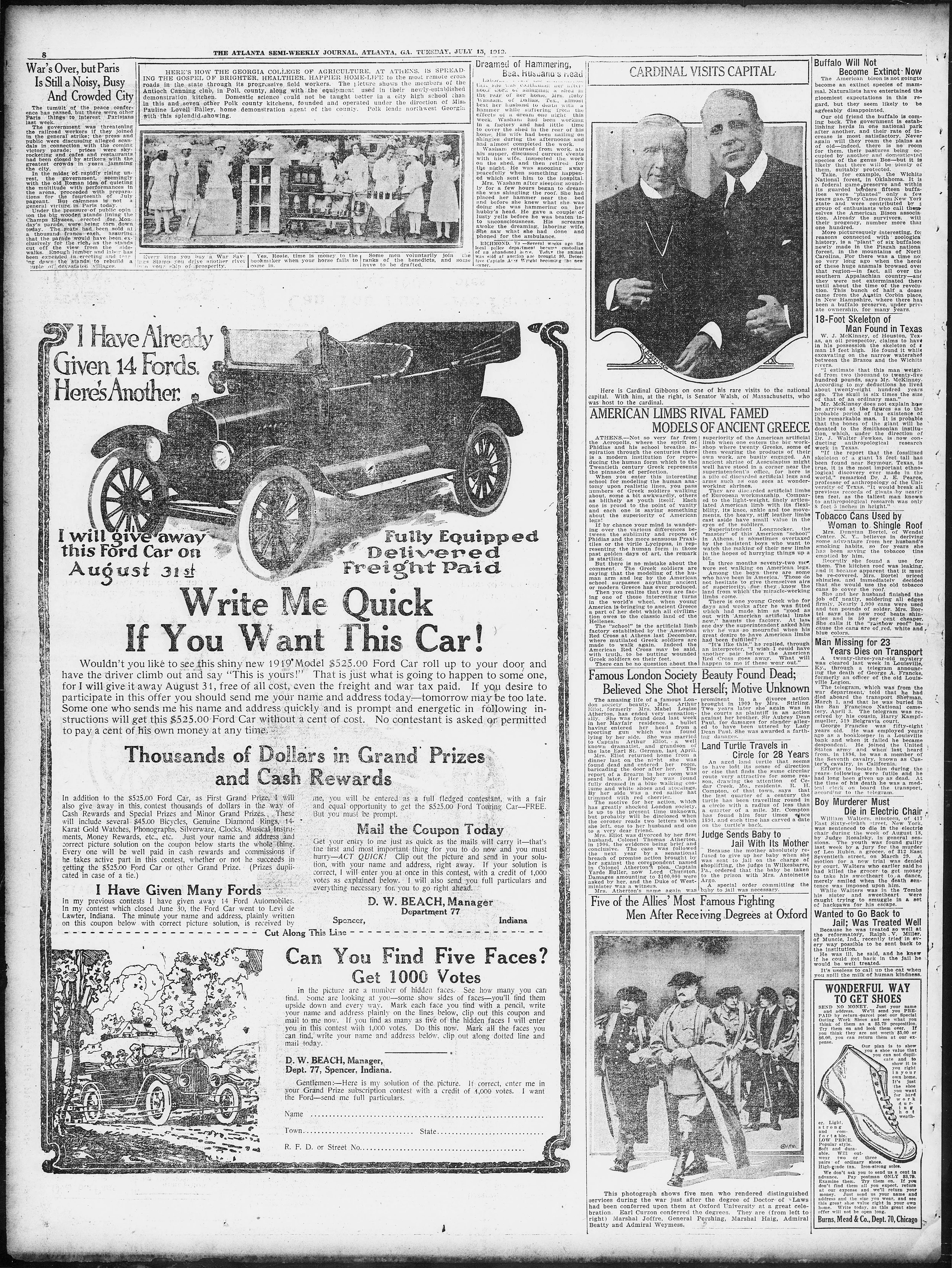 Image 8 of Atlanta semi-weekly journal (Atlanta, Ga.;Atlanta, Ga), July 15, 1919