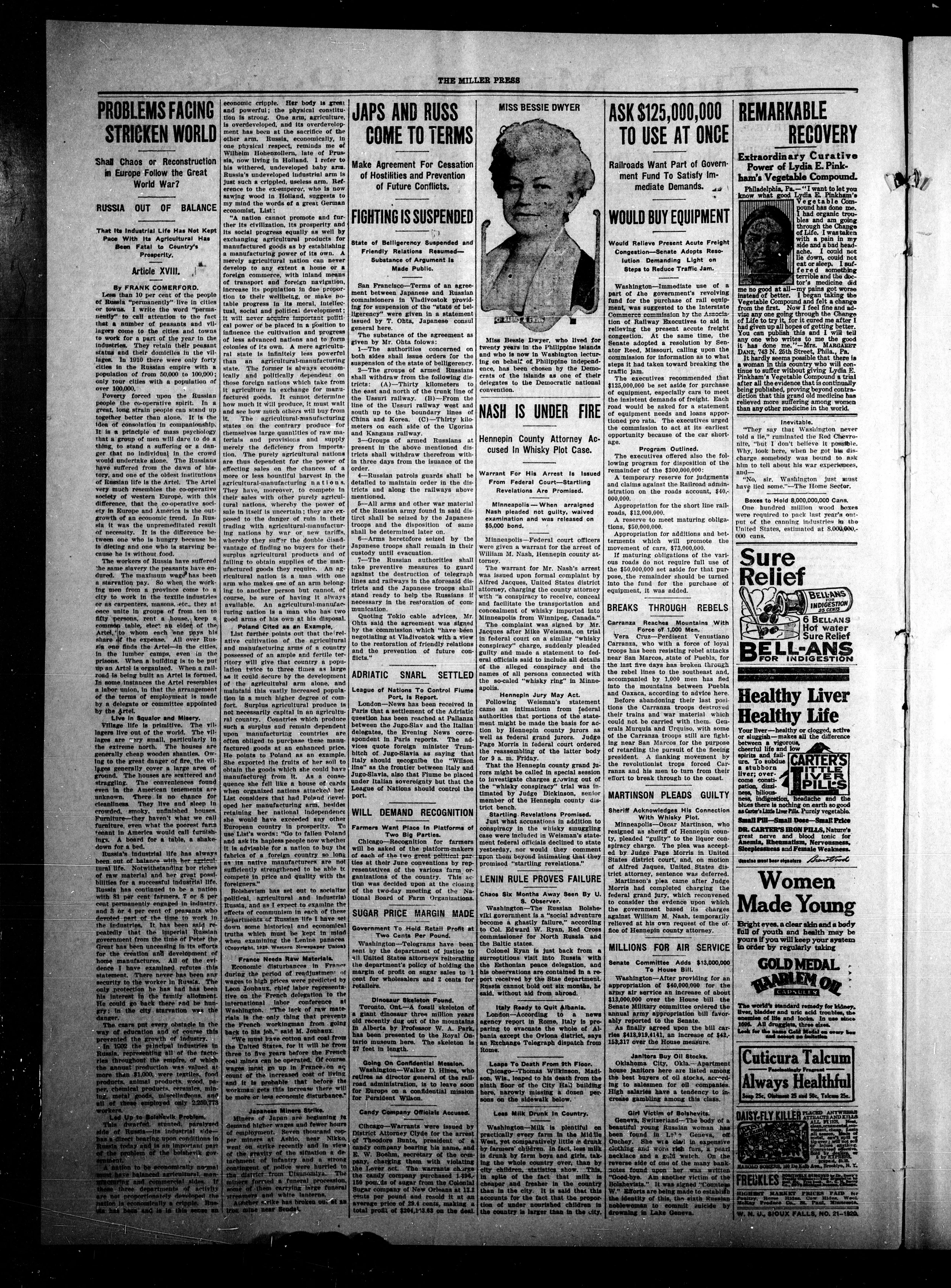 Image 2 of The Miller press (Miller, S.D.), May 20, 1920