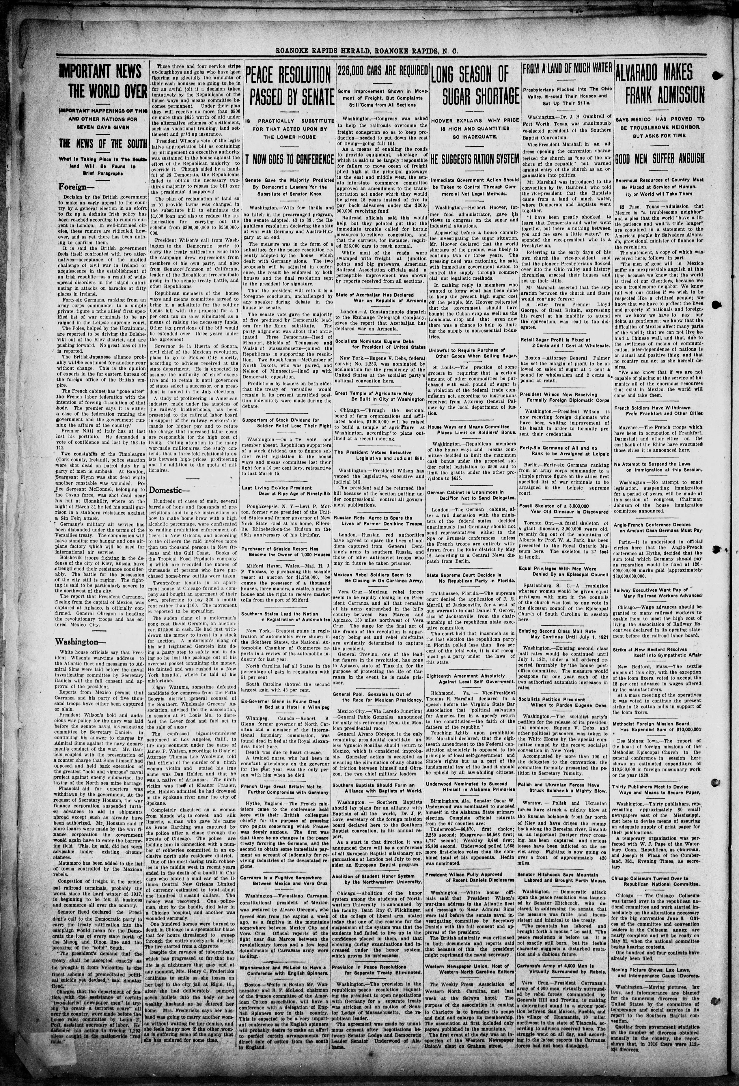 Image 2 of Roanoke Rapids herald (Roanoke Rapids, N.C.), May 21, 1920