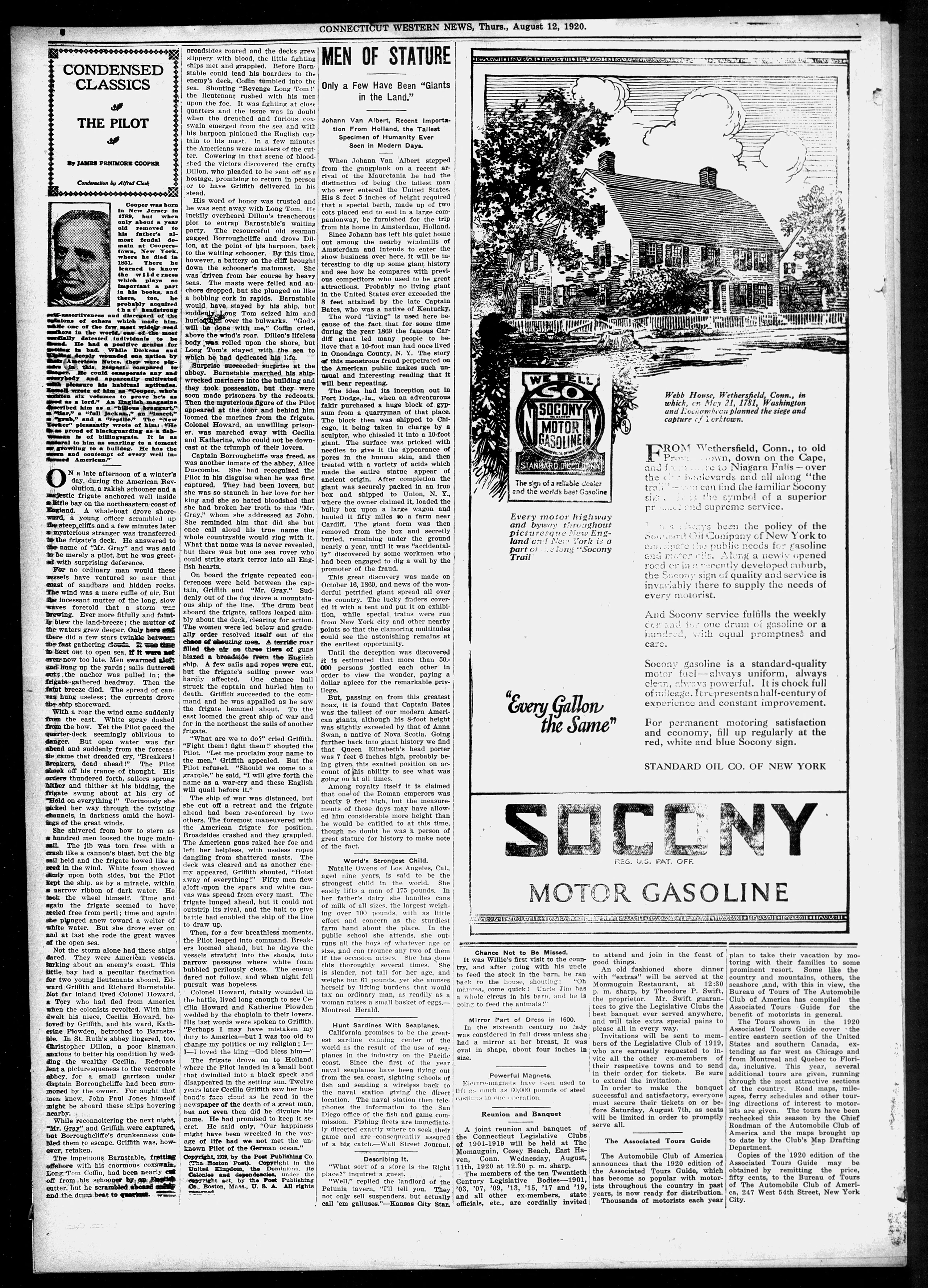 Image 6 of Connecticut western news (Salisbury, Litchfield Co., Conn.), August 12, 1920