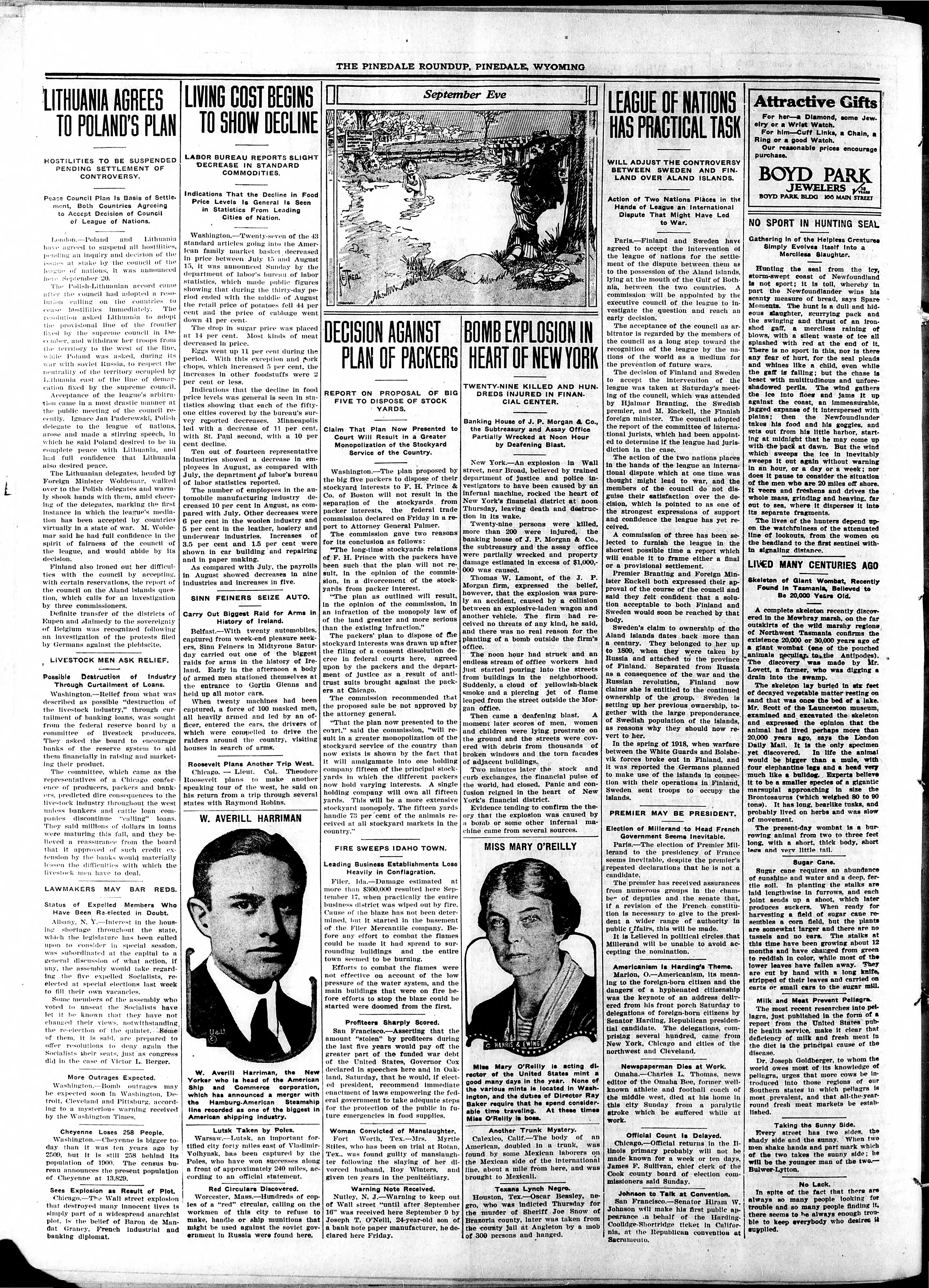 Image 2 of Pinedale roundup (Pinedale, Wyo.), October 7, 1920