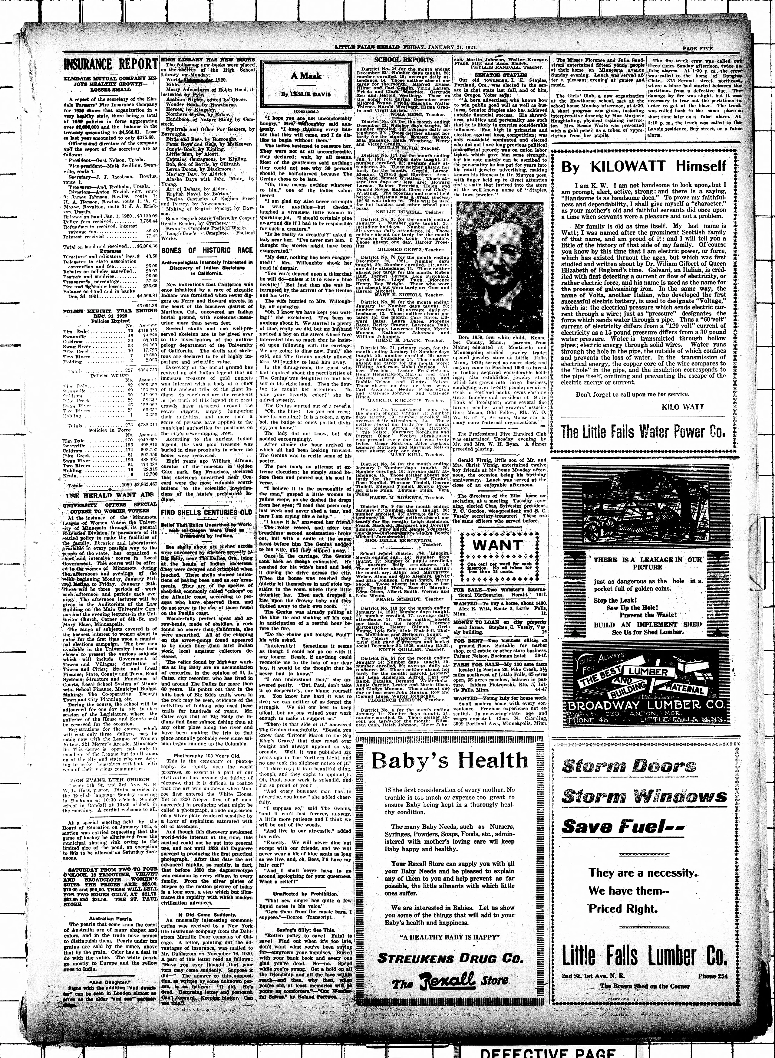 Image 6 of Little Falls herald (Little Falls, Morrison County, Minn.), January 21, 1921