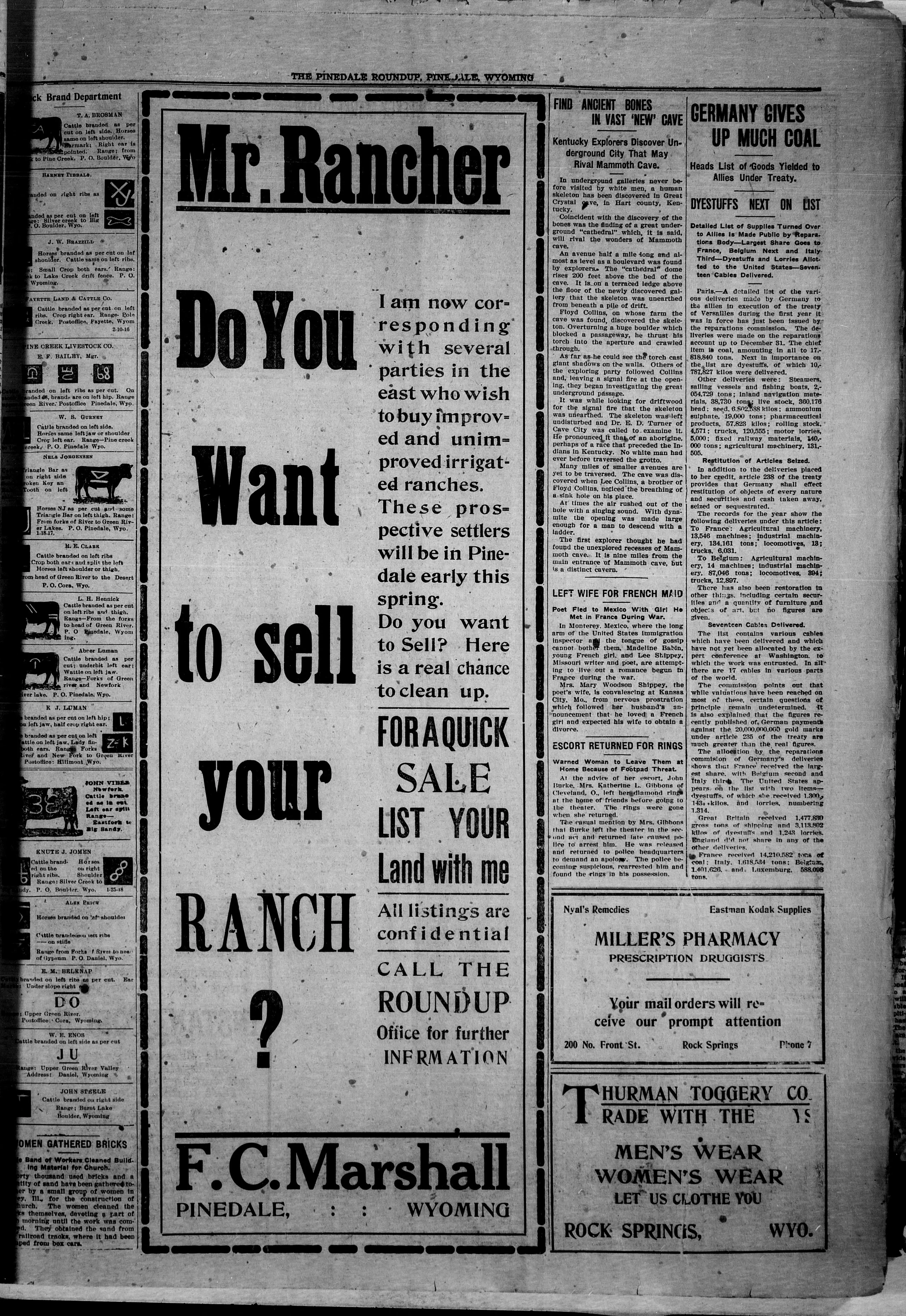 Image 5 of Pinedale roundup (Pinedale, Wyo.), March 10, 1921