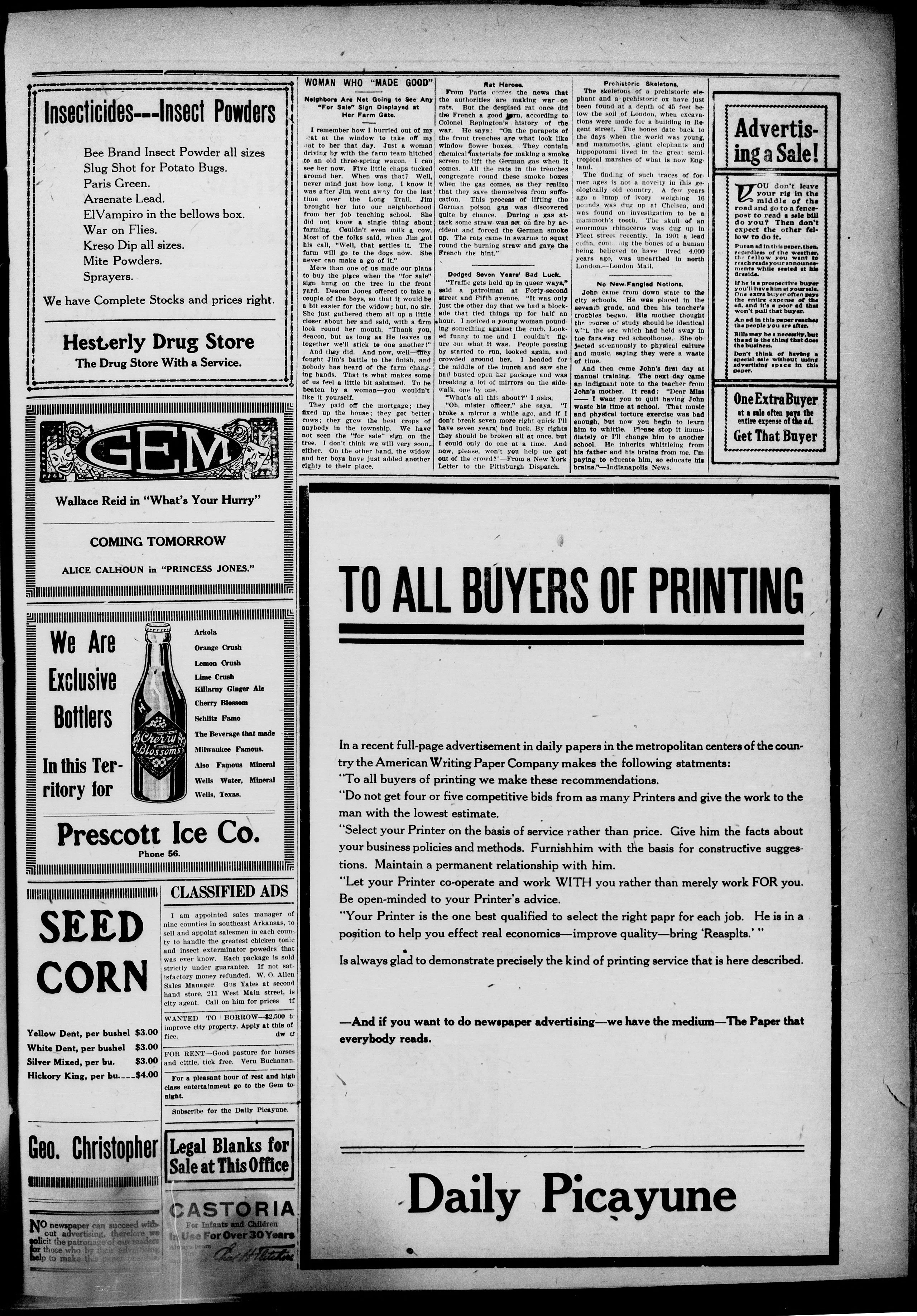 Image 3 of Daily picayune (Prescott, Ark.), March 31, 1921
