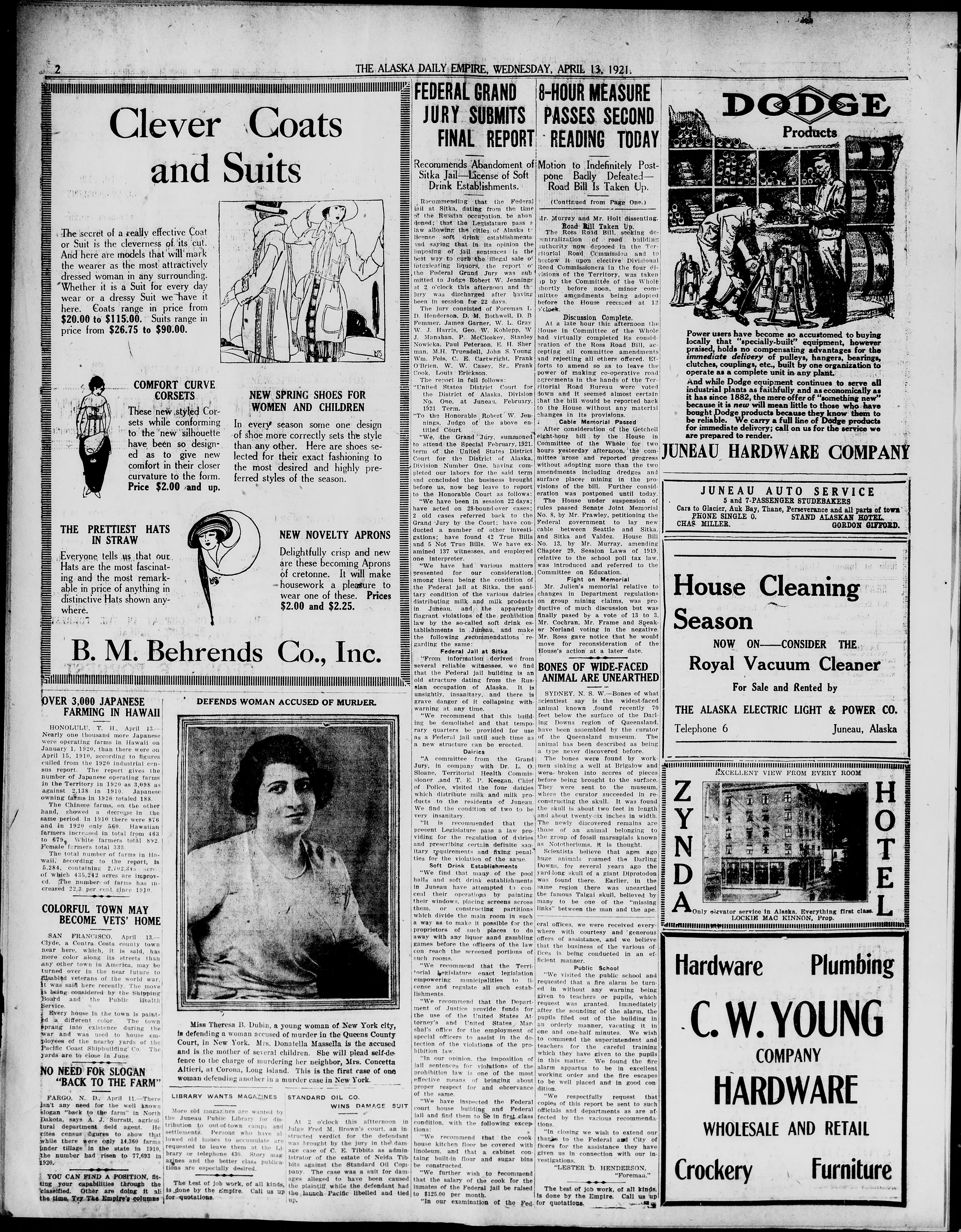 Image 2 of The Alaska daily empire (Juneau, Alaska), April 13, 1921
