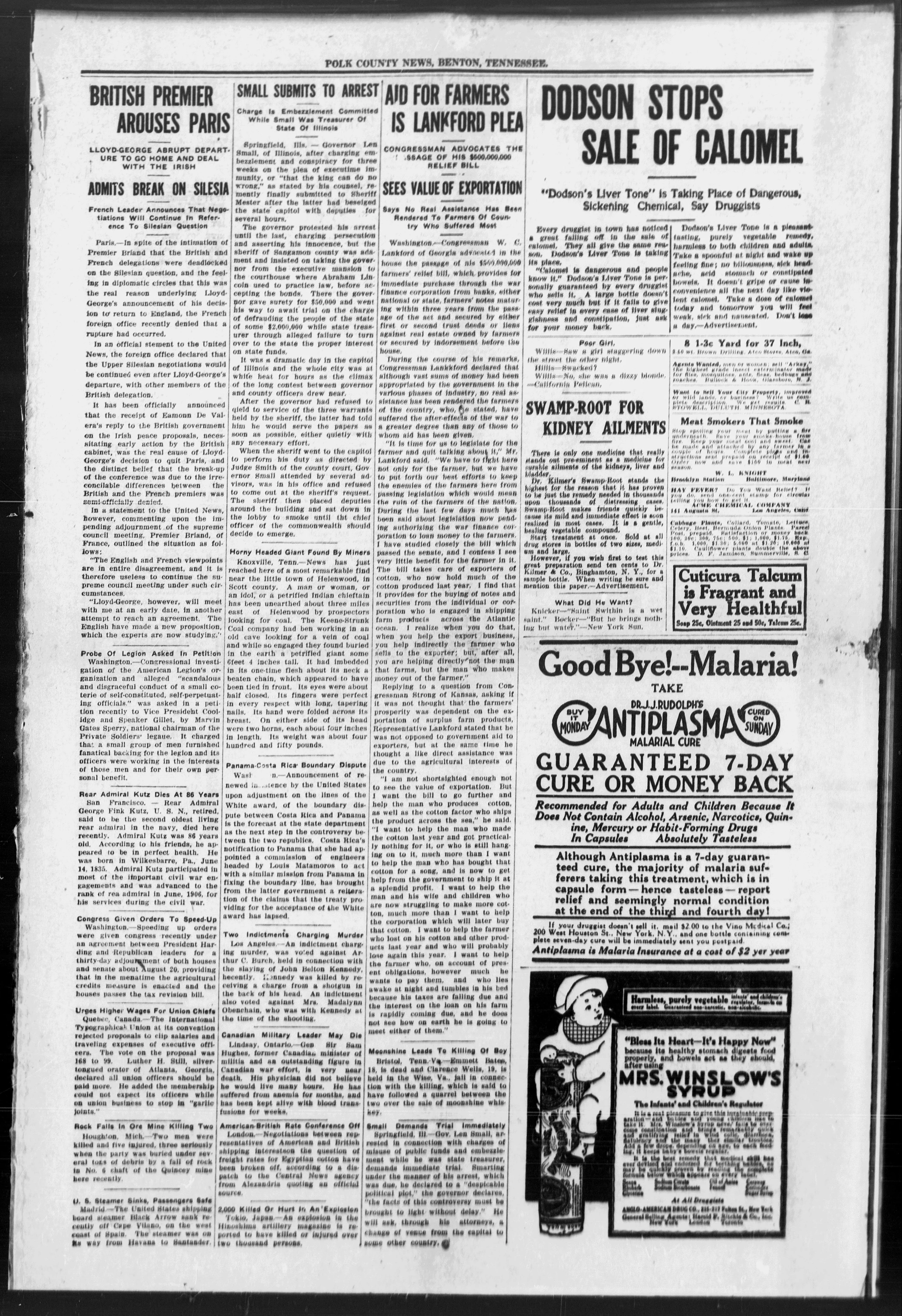 Image 3 of Polk County news (Benton, Tenn.), August 18, 1921