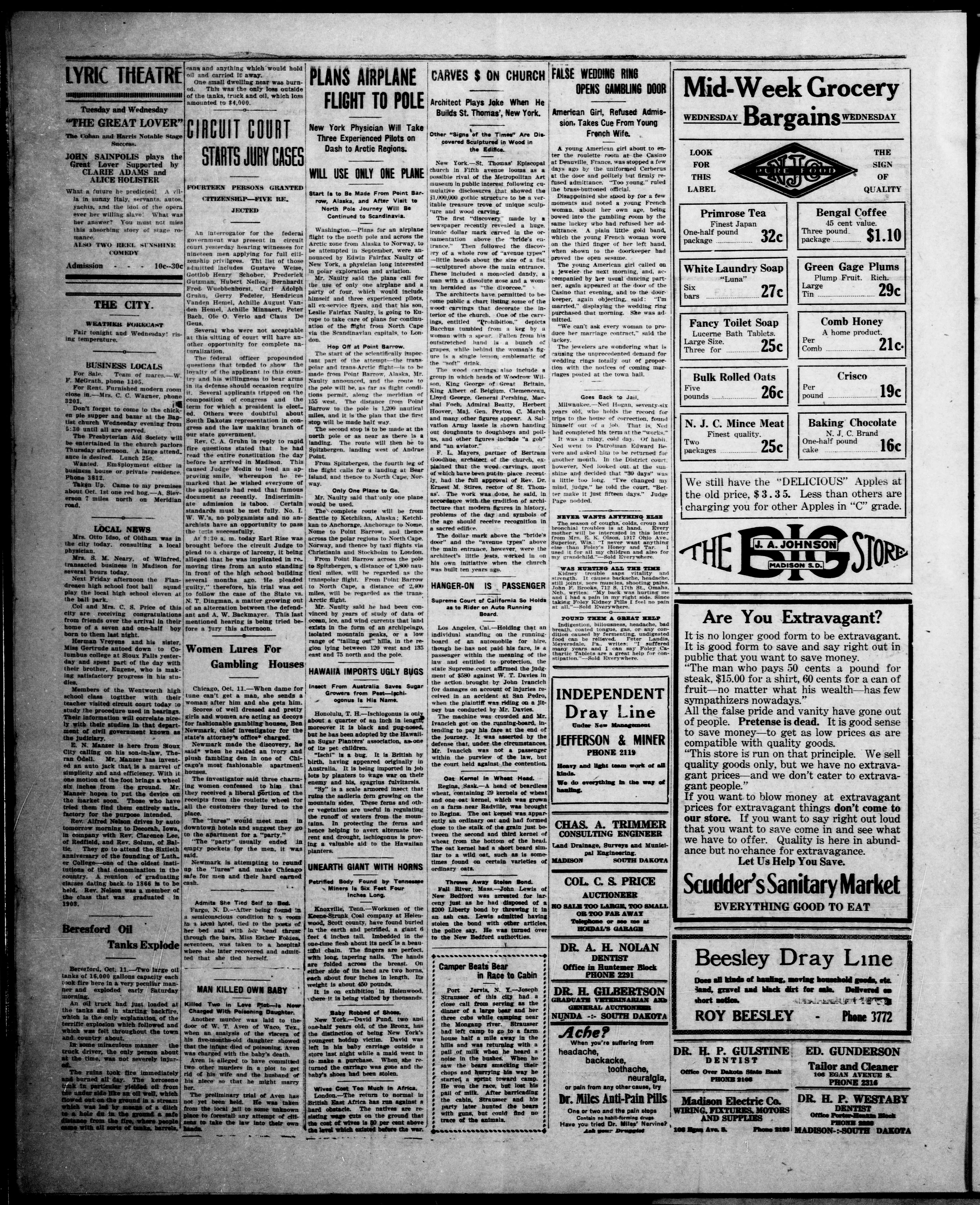 Image 4 of The Madison daily leader (Madison, S.D.), October 11, 1921