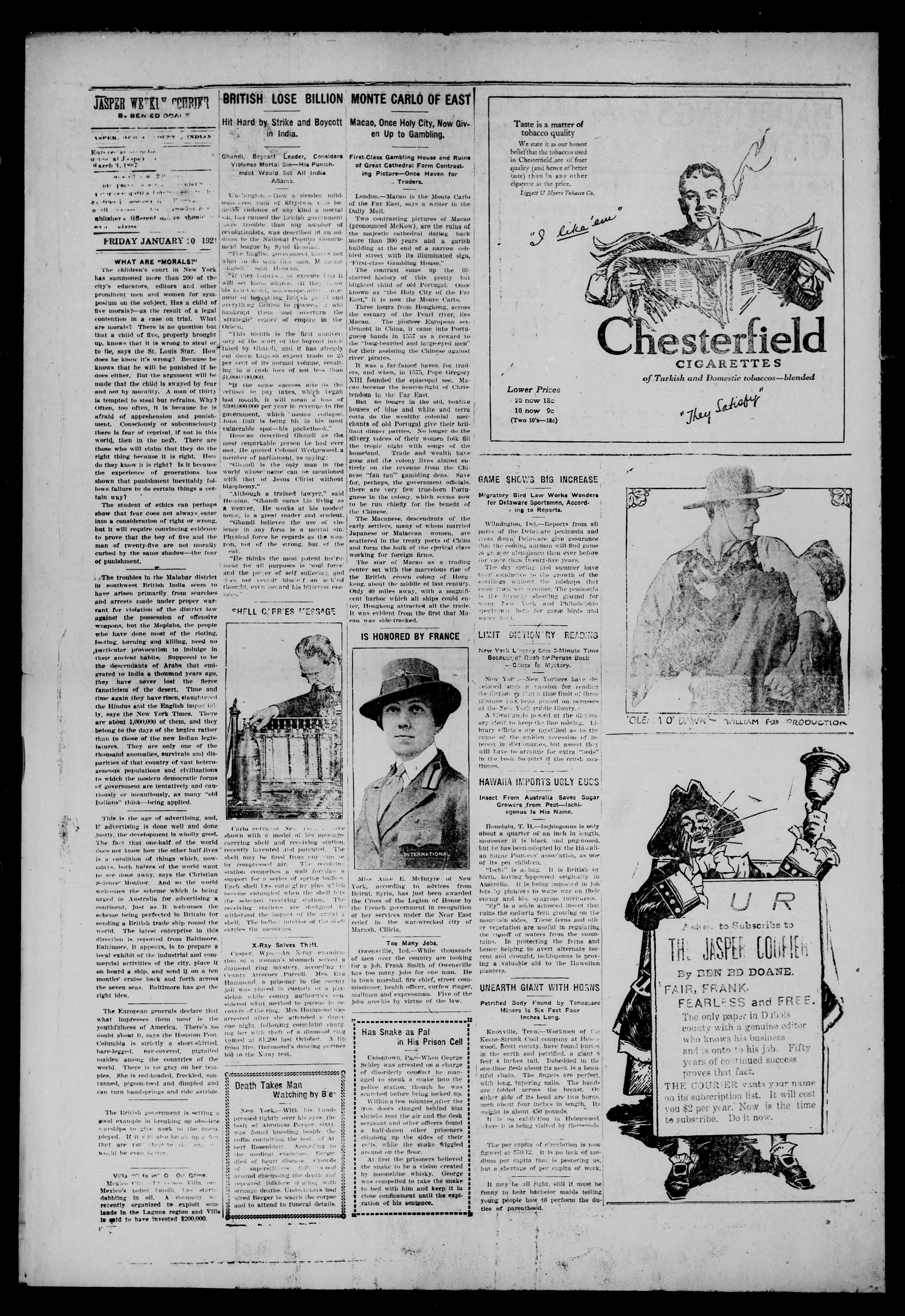 Image 4 of The Jasper weekly courier (Jasper, Ind.), January 20, 1922