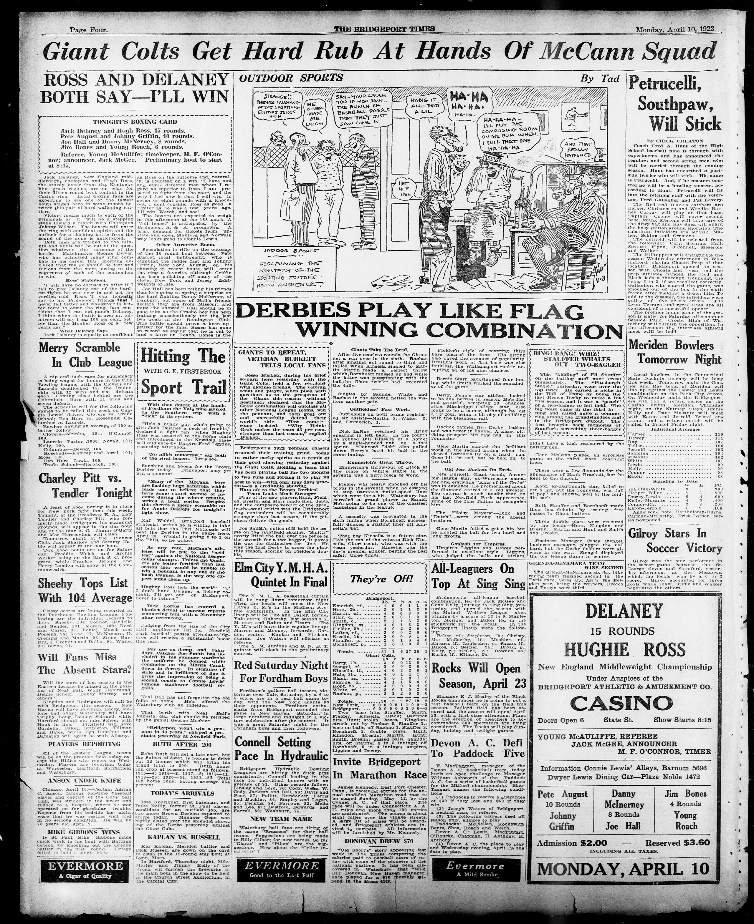 Image 4 of The Bridgeport times and evening farmer (Bridgeport, Conn.), April 10, 1922