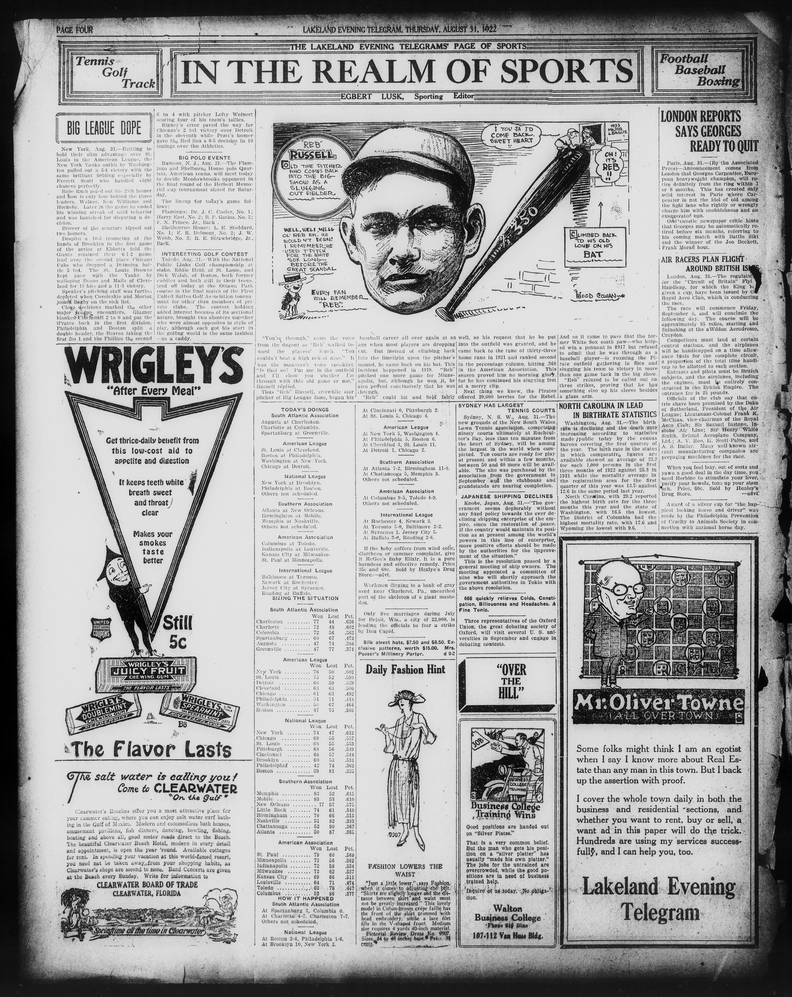 Image 4 of The Lakeland evening telegram (Lakeland, Fla.), August 31, 1922