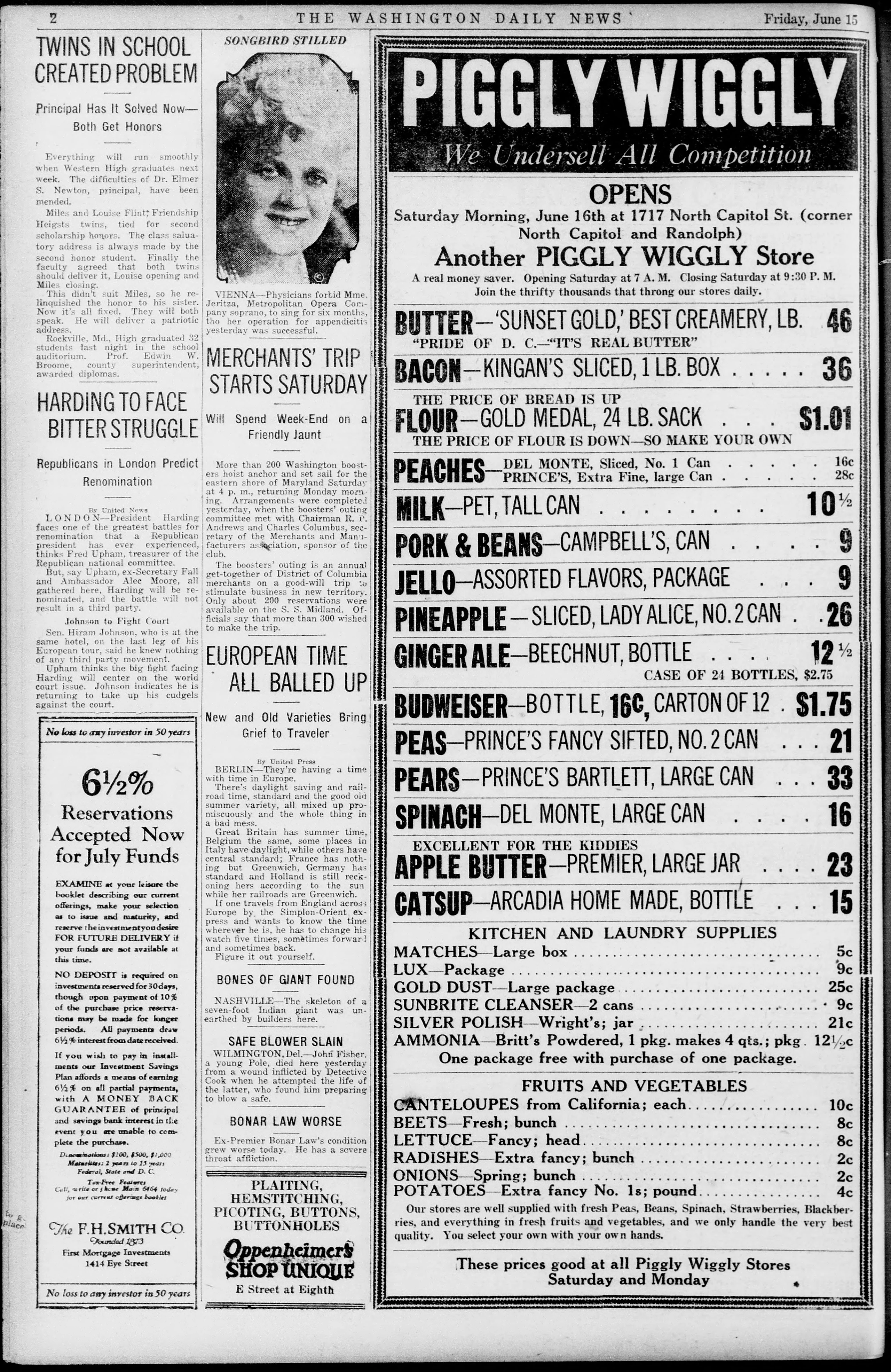 Image 2 of The Washington daily news (Washington, D.C.), June 15, 1923
