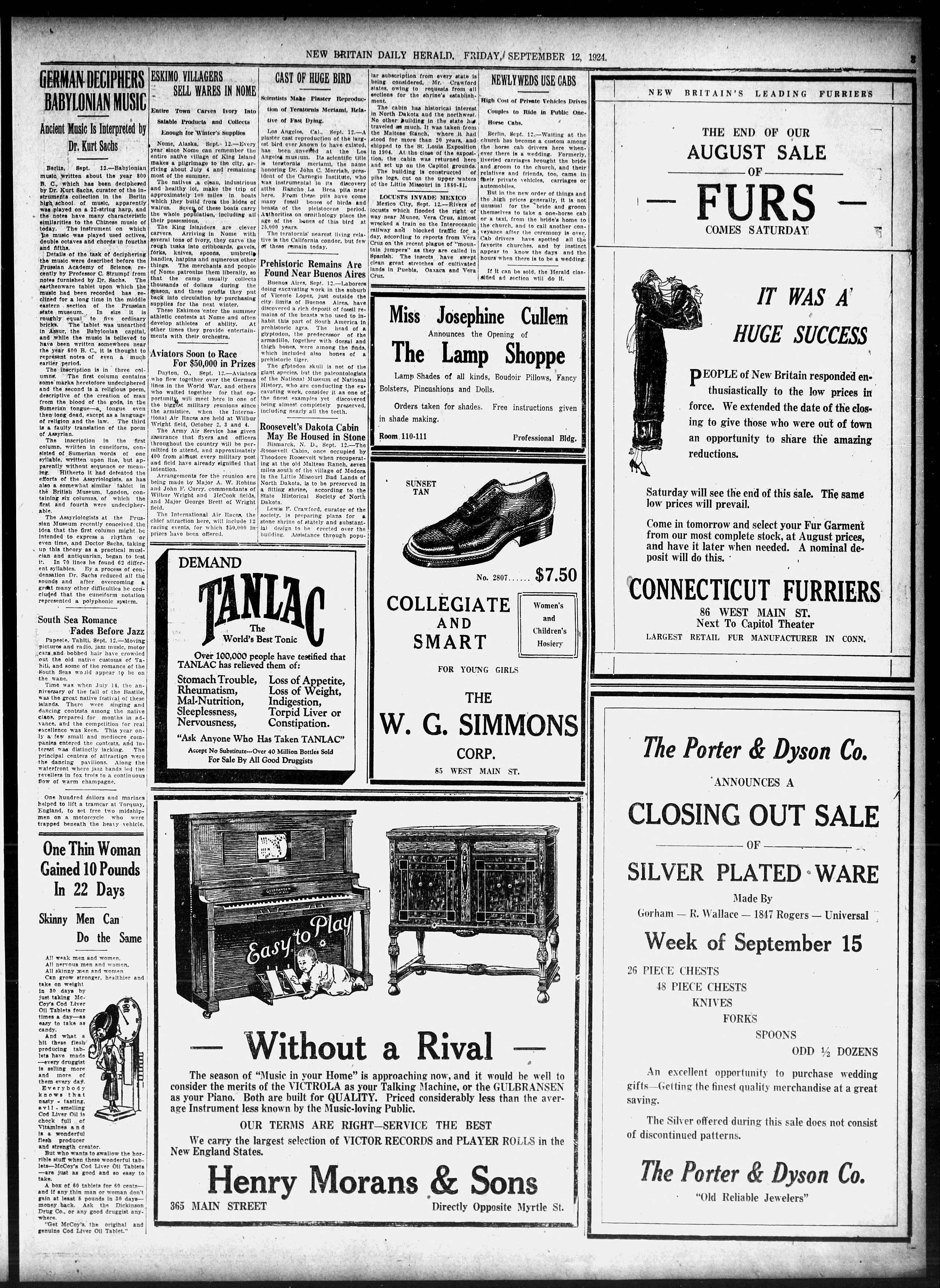 Image 3 of New Britain herald (New Britain, Conn.), September 12, 1924