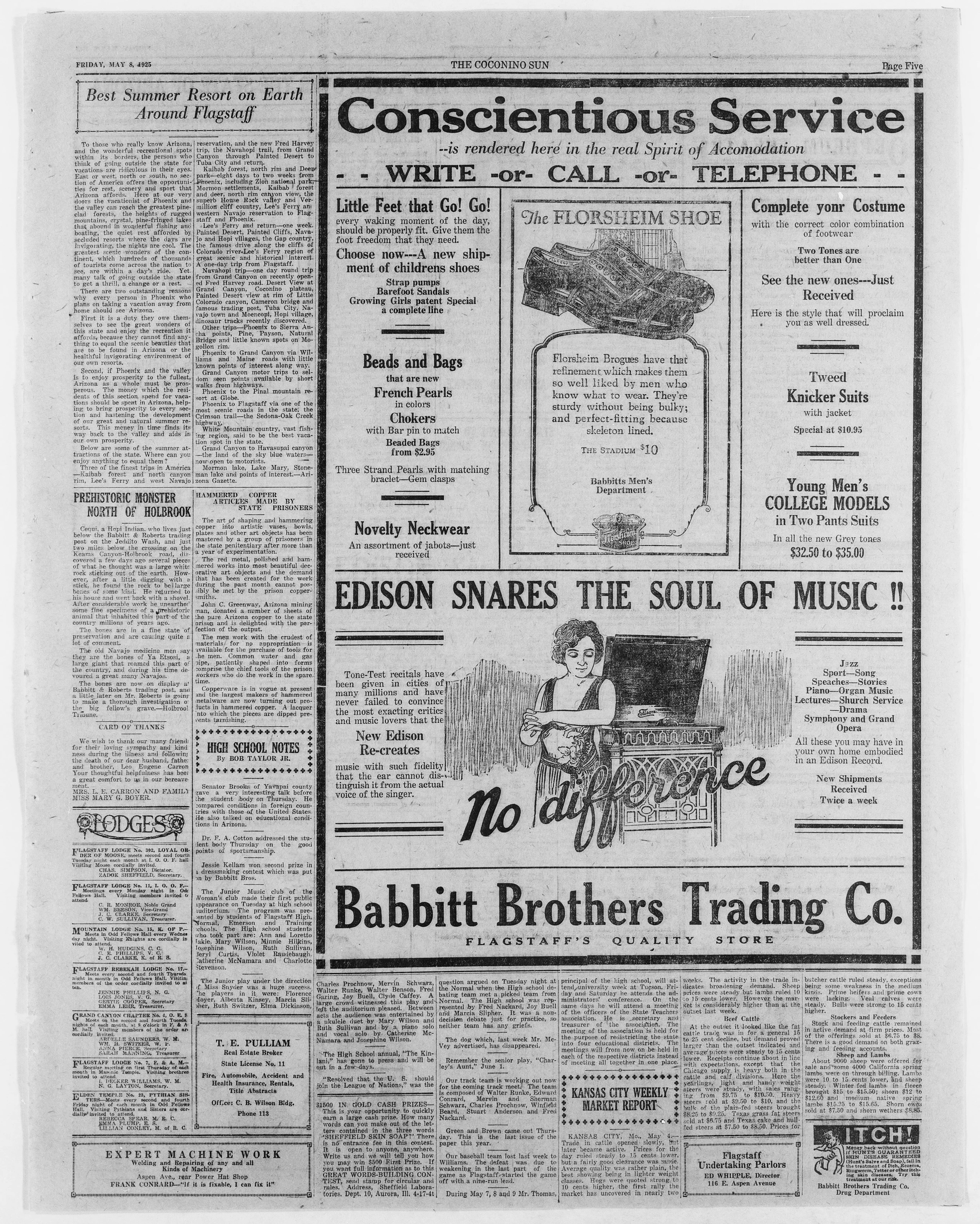 Image 5 of The Coconino sun (Flagstaff, Ariz.), May 8, 1925