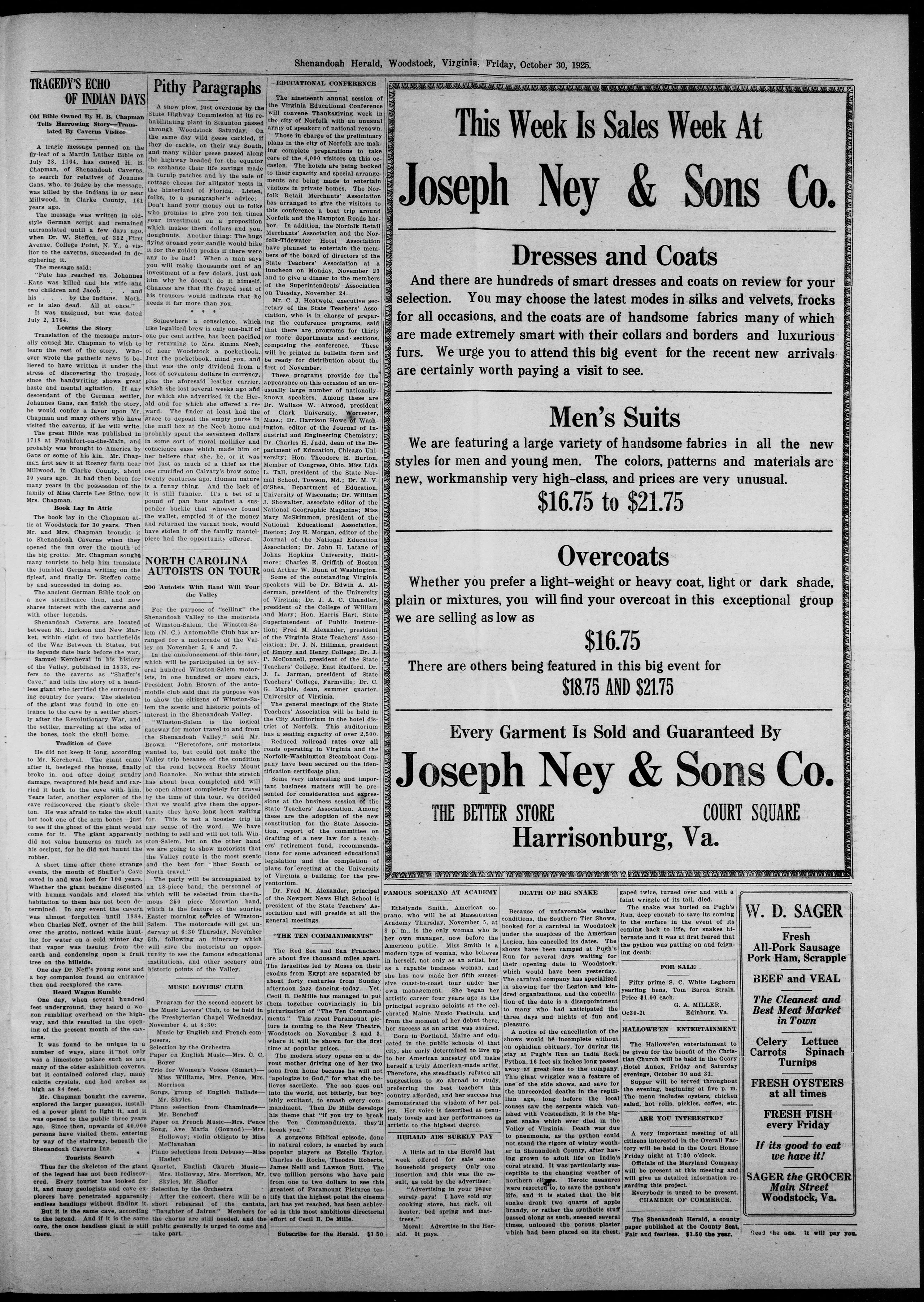 Image 3 of Shenandoah herald (Woodstock, Va.), October 30, 1925