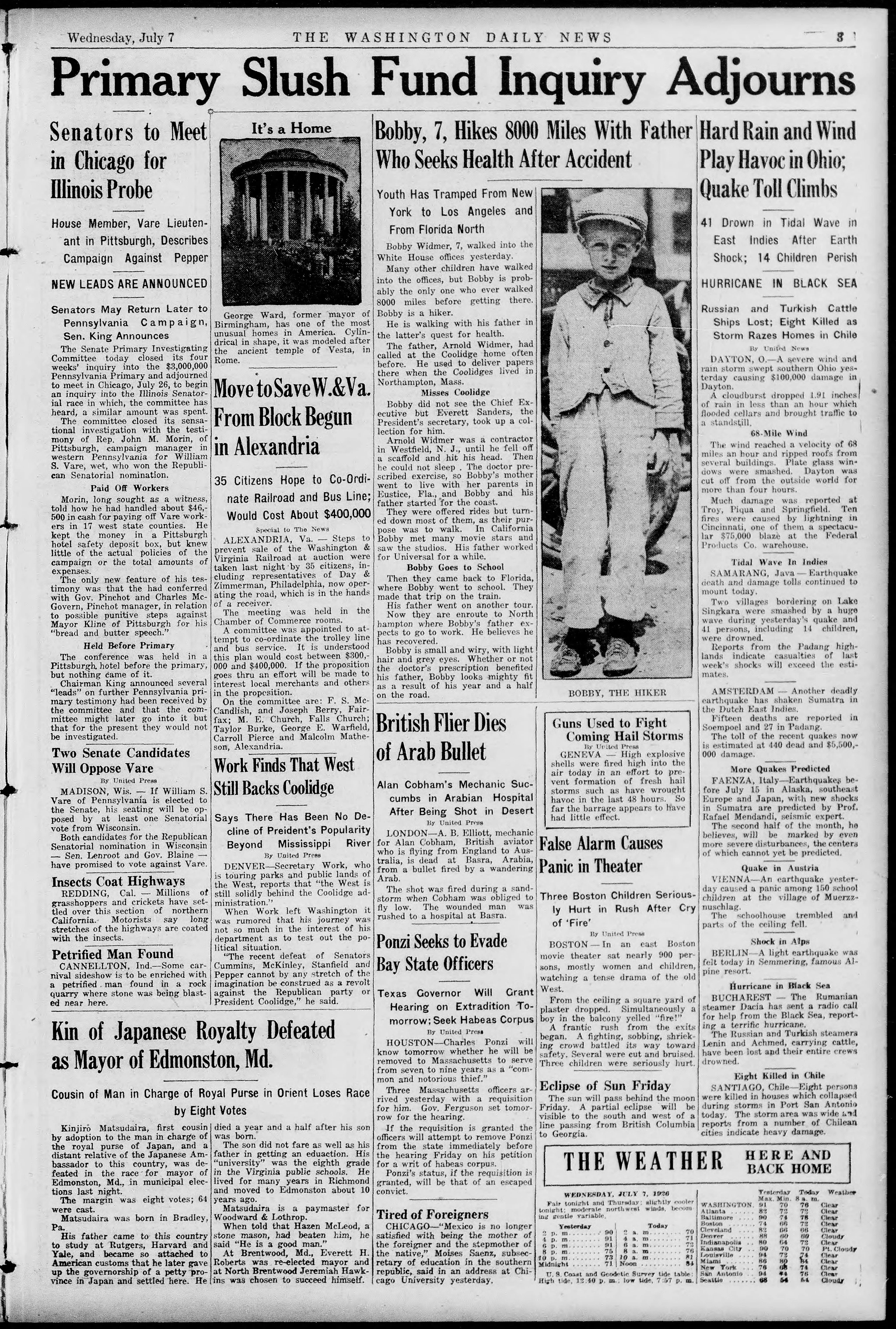 Image 3 of The Washington daily news (Washington, D.C.), July 7, 1926