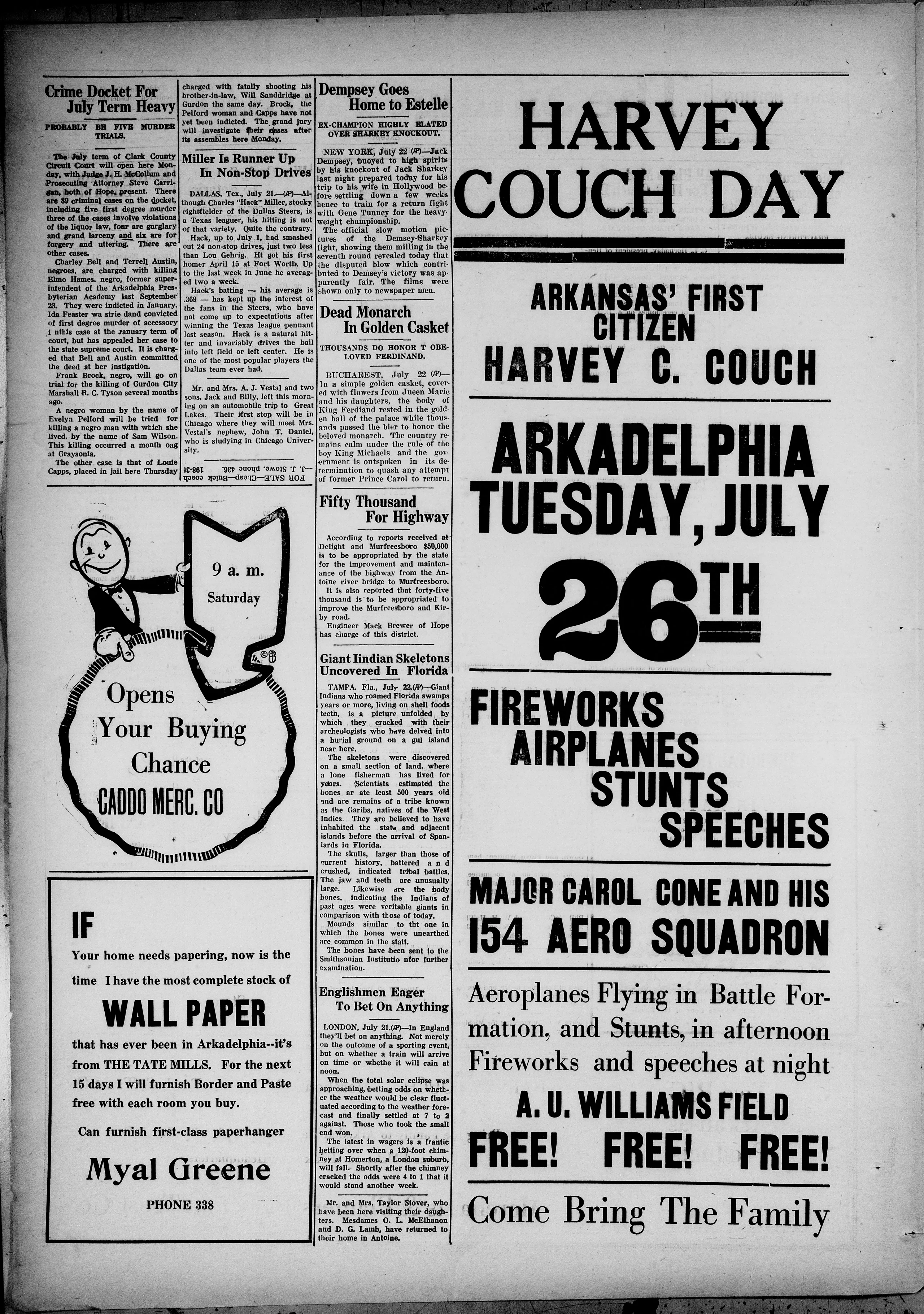 Image 2 of The Siftings herald (Arkadelphia, Ark.), July 22, 1927