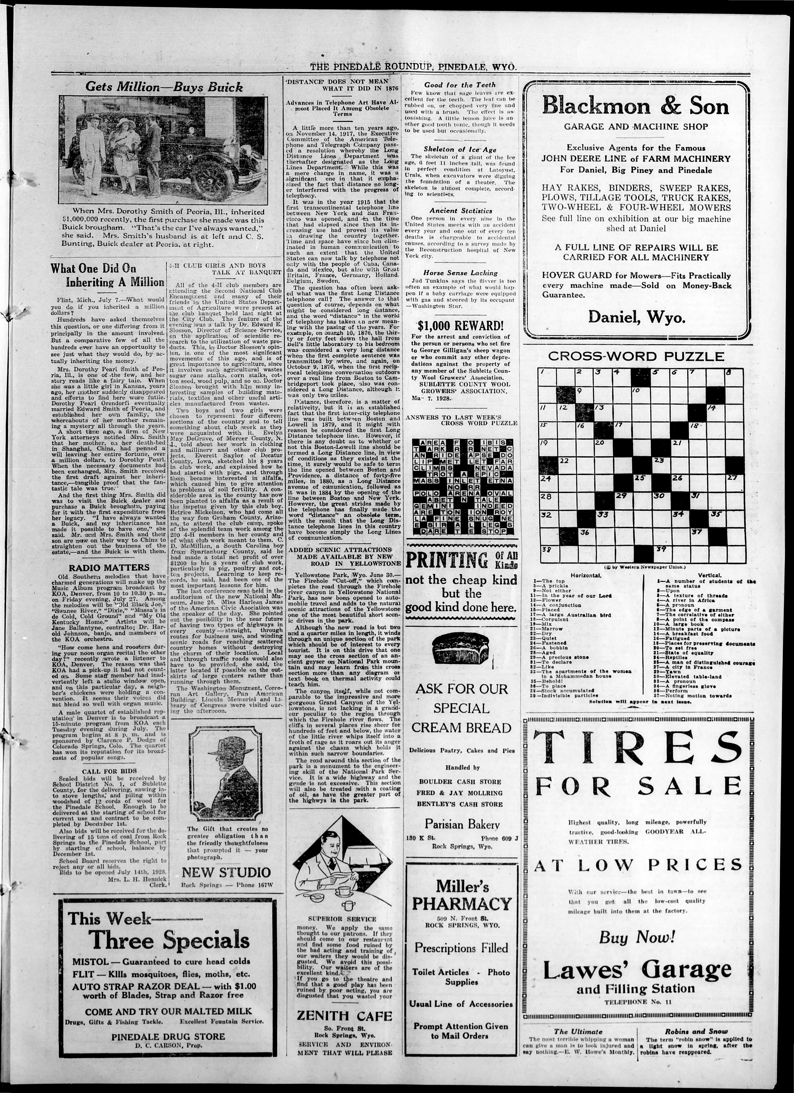 Image 5 of Pinedale roundup (Pinedale, Wyo.), July 5, 1928