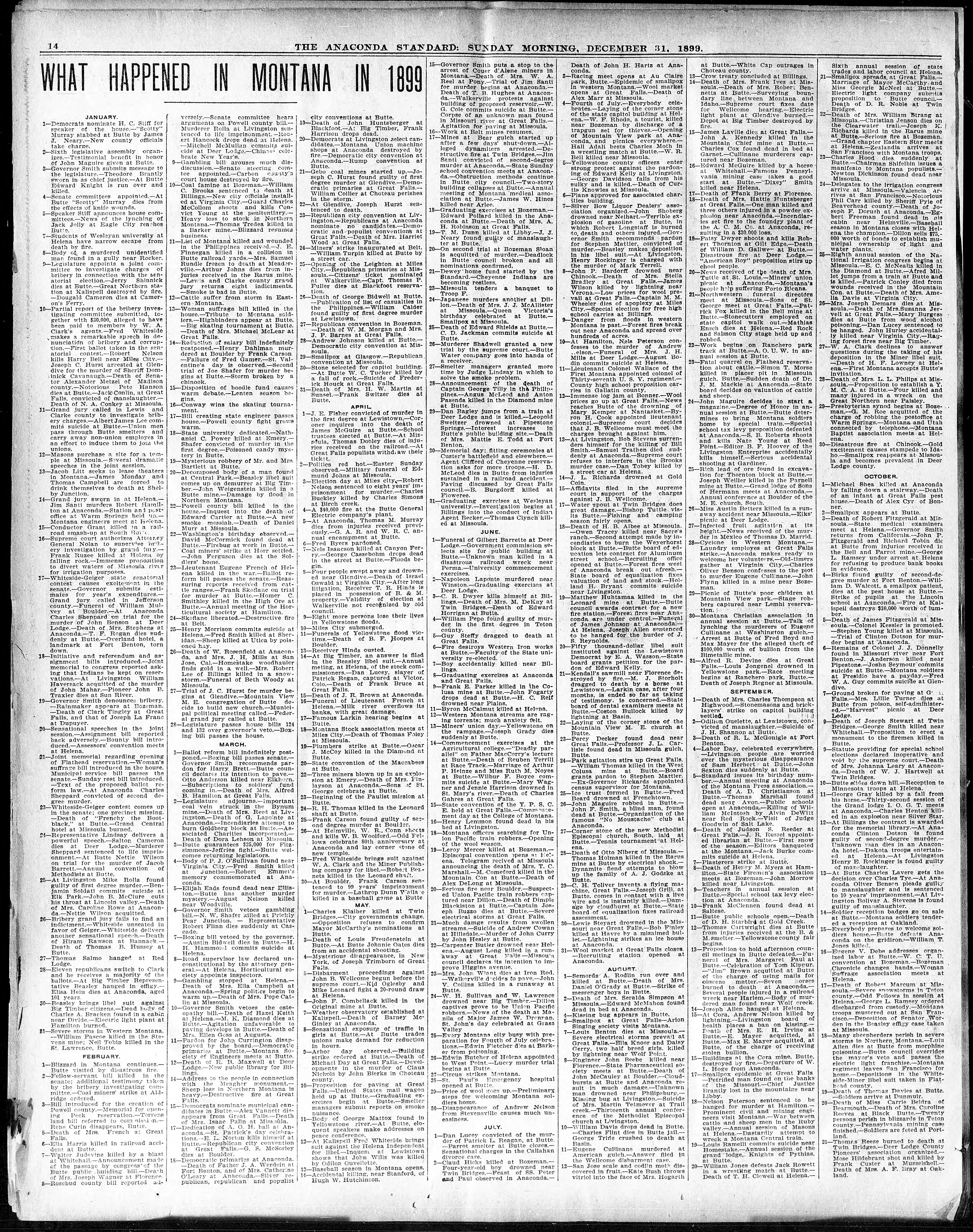 Image 14 of The Anaconda standard (Anaconda, Mont.), December 31, 1899, (Morning)