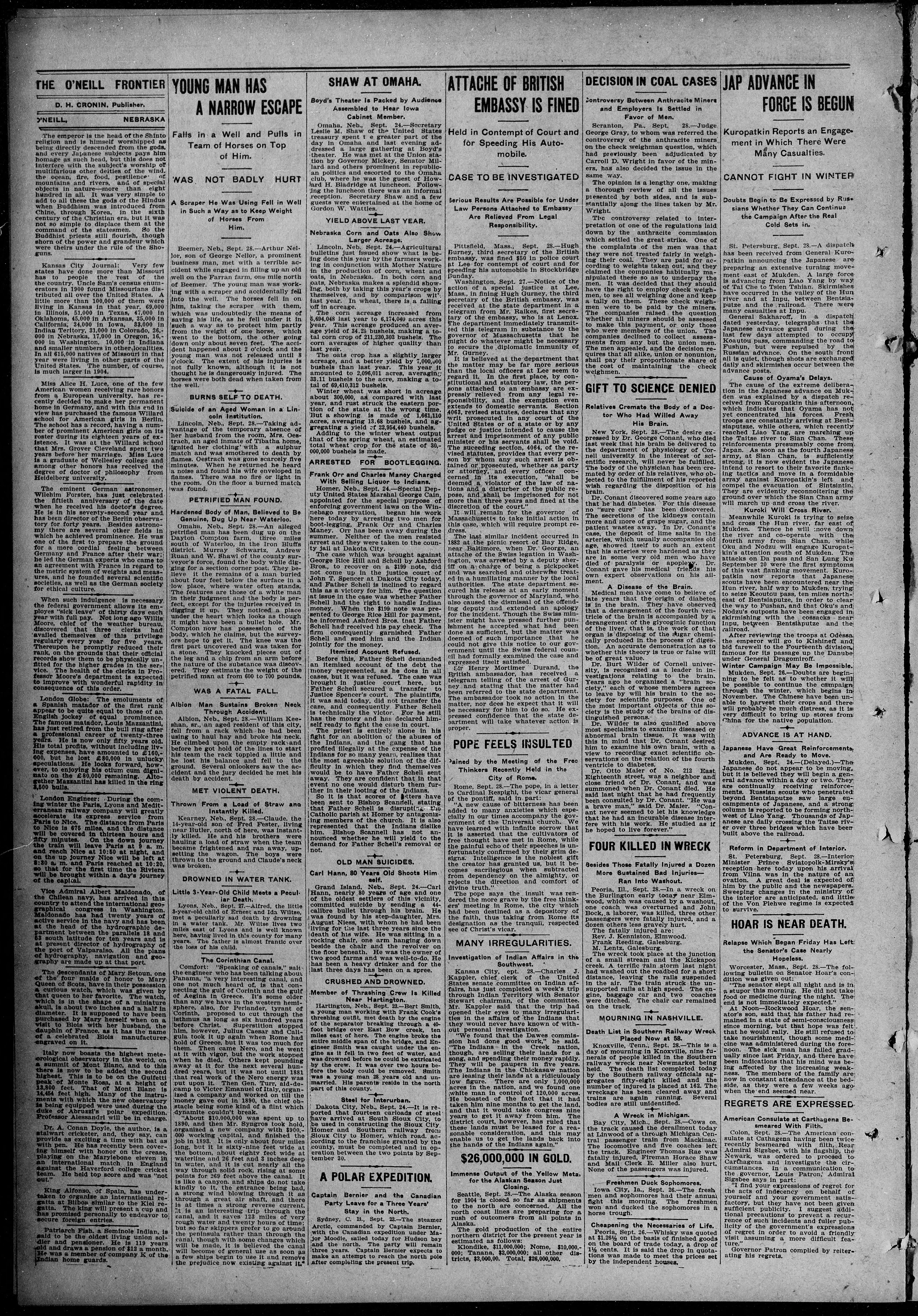 Image 10 of The frontier (O'Neill City, Holt County, Neb.), September 29, 1904