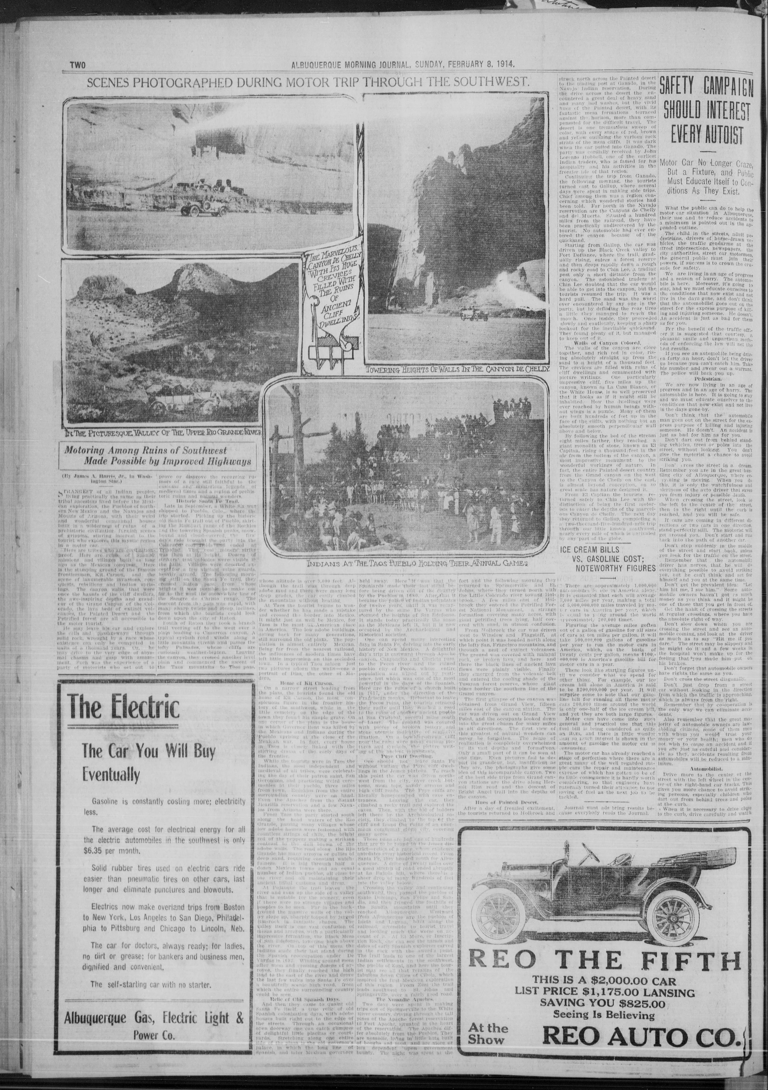 Image 10 of Albuquerque morning journal (Albuquerque, N.M.), February 8, 1914, (Automobile Section)
