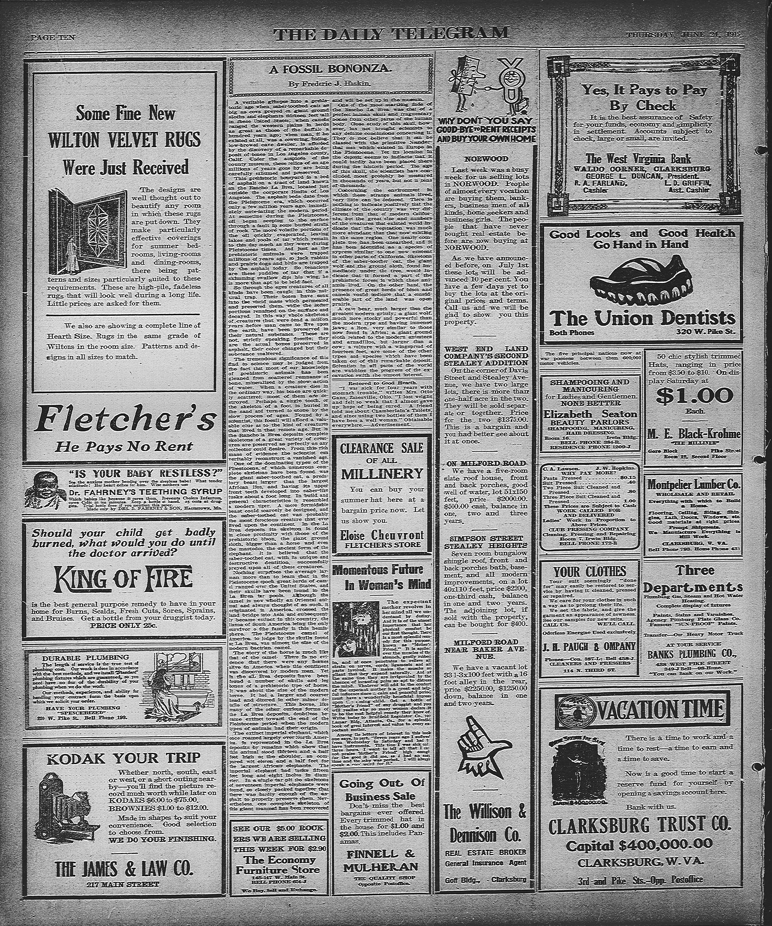 Image 20 of The daily telegram (Clarksburg, W. Va.), June 24, 1915