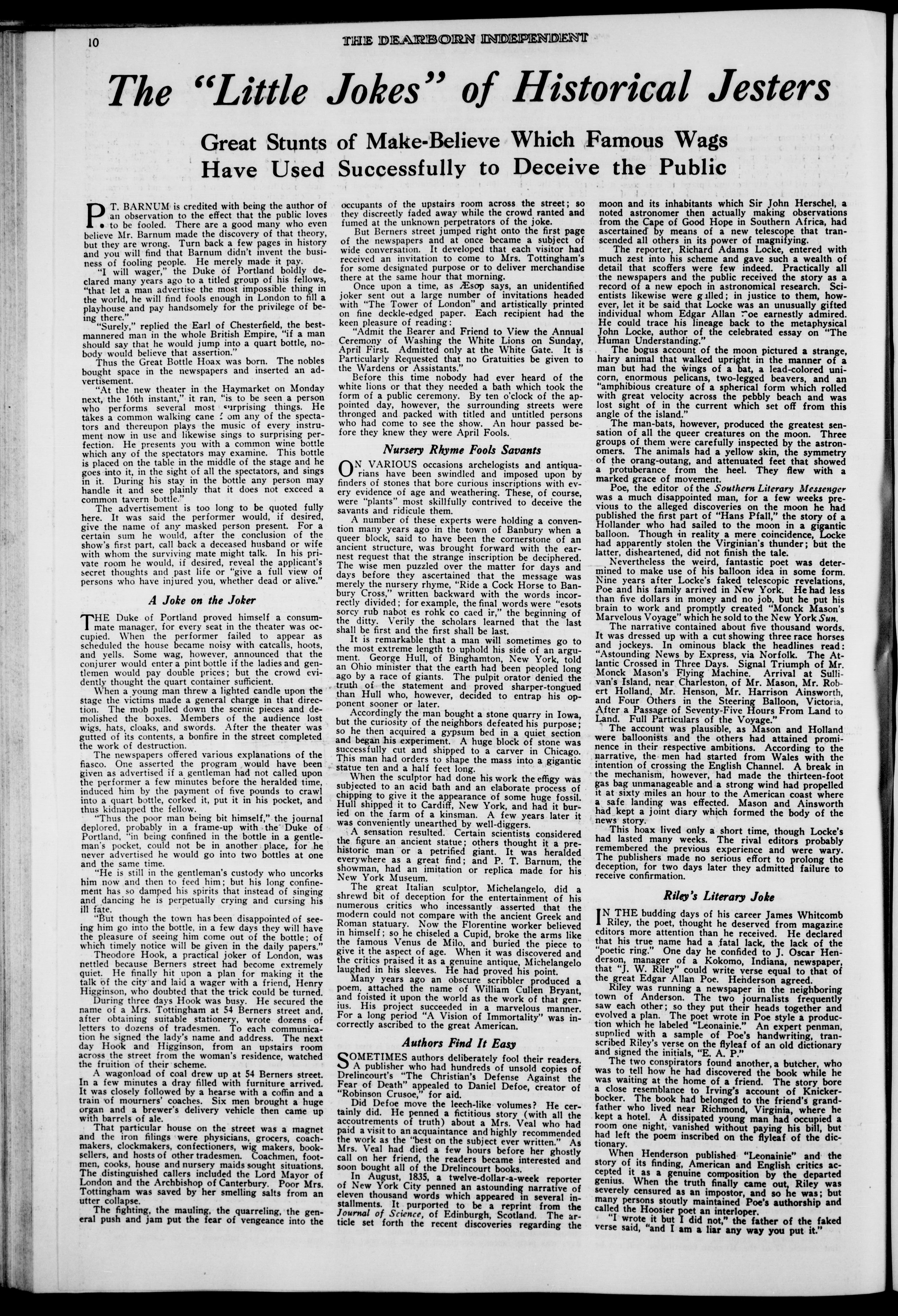 Image 10 of Dearborn independent (Dearborn, Mich.), January 29, 1921