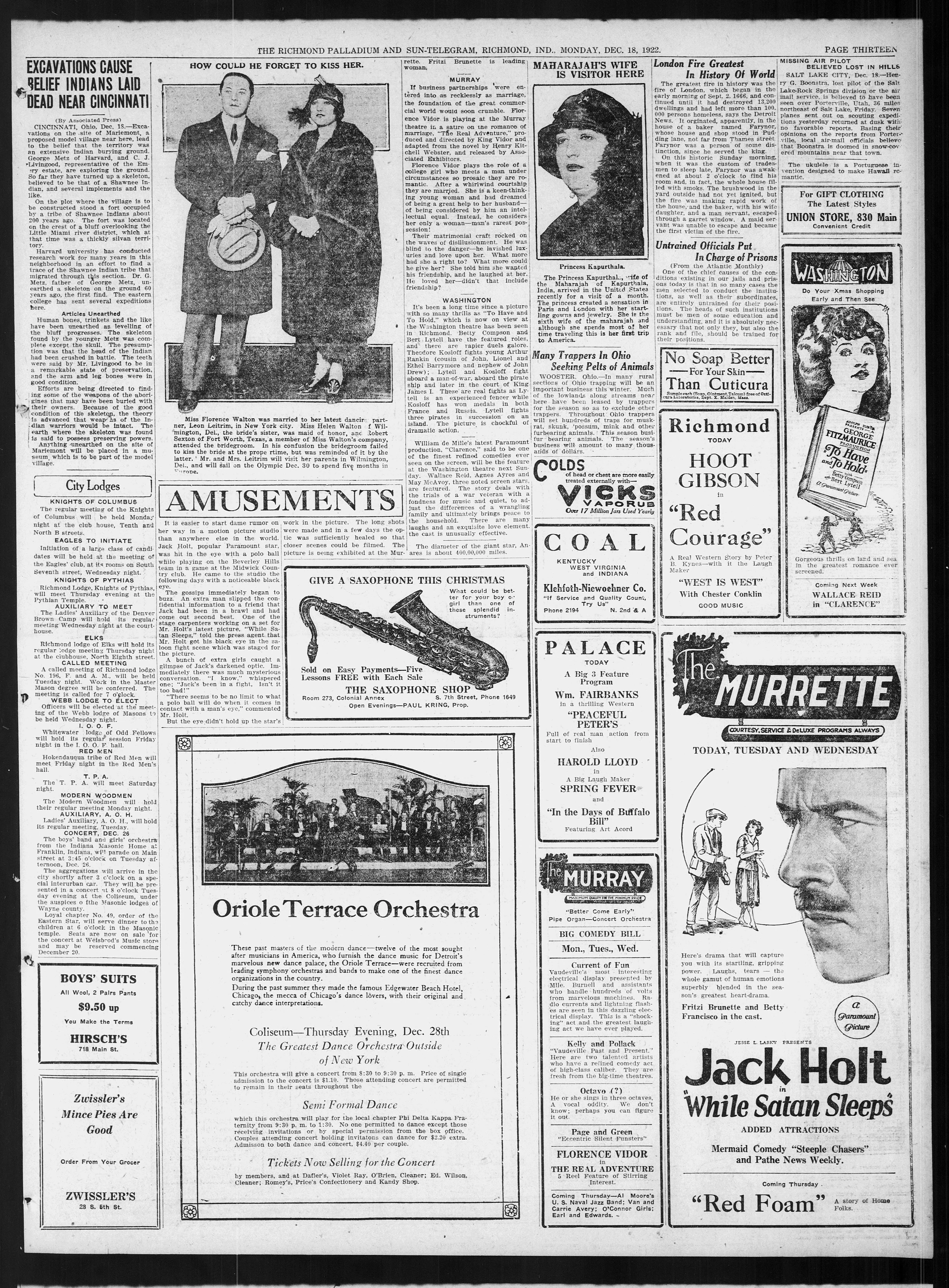 Image 13 of The Richmond palladium and sun-telegram (Richmond, Ind.), December 18, 1922