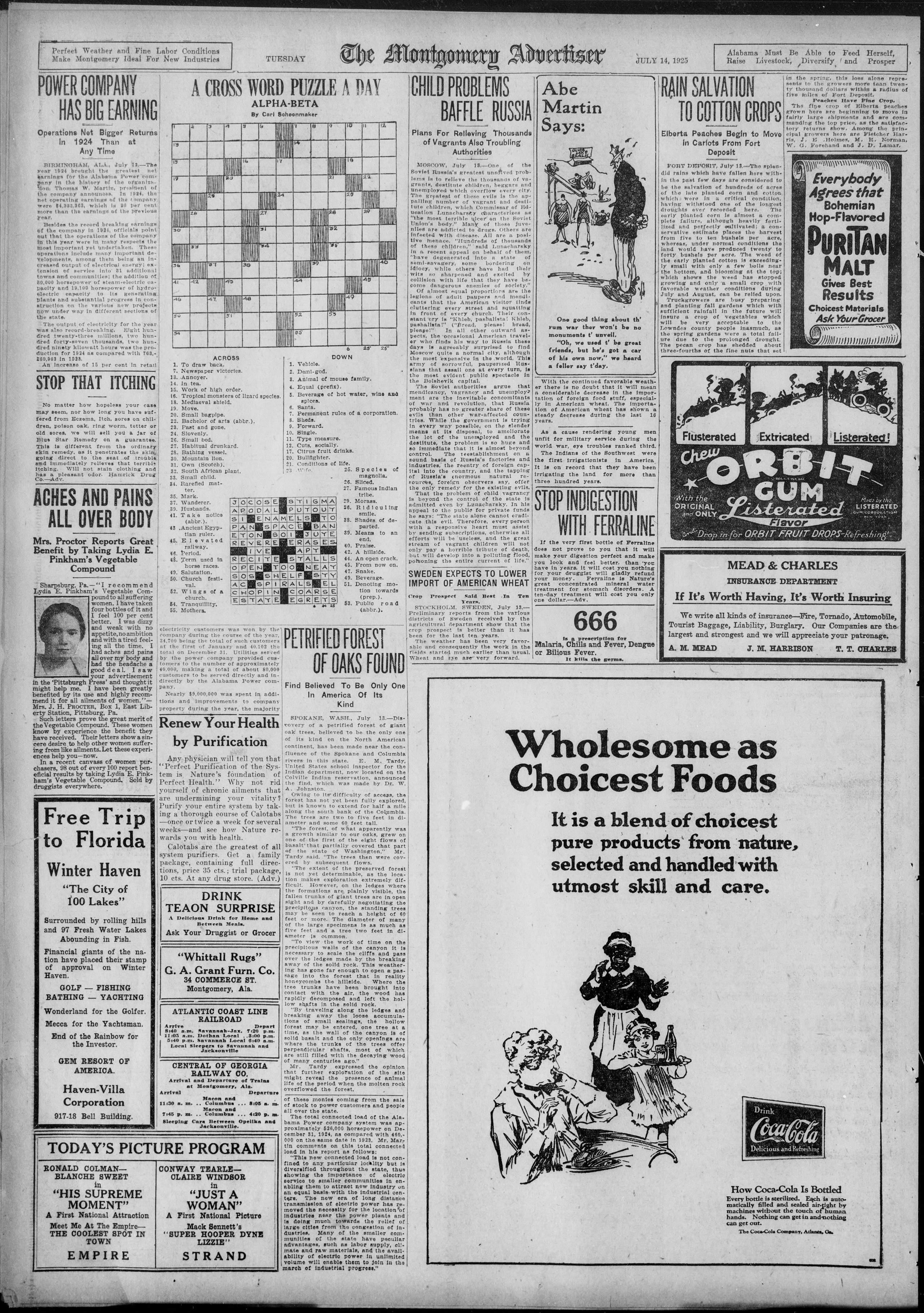 Image 12 of The Montgomery advertiser (Montgomery, Ala.), July 14, 1925