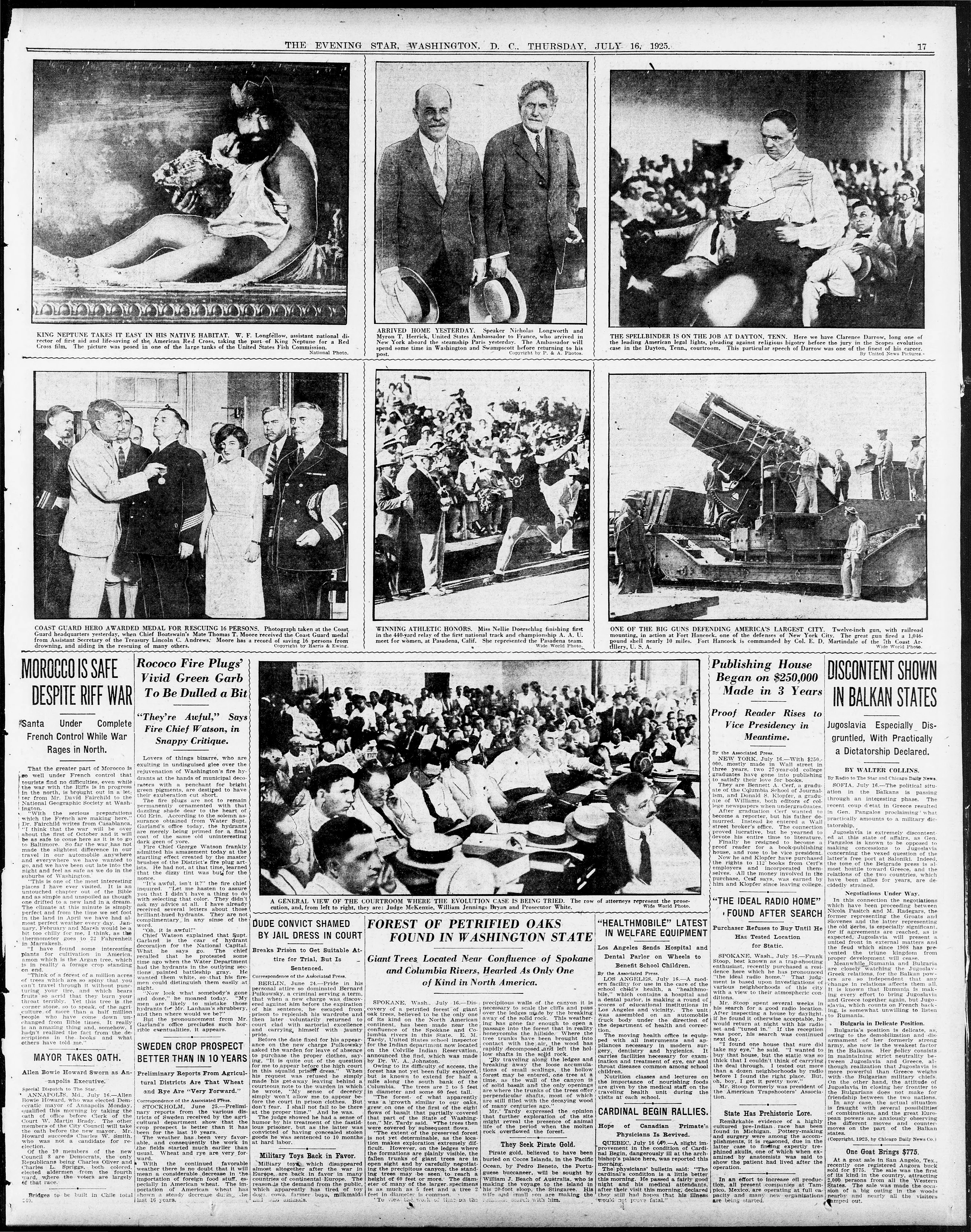 Image 17 of Evening star (Washington, D.C.), July 16, 1925