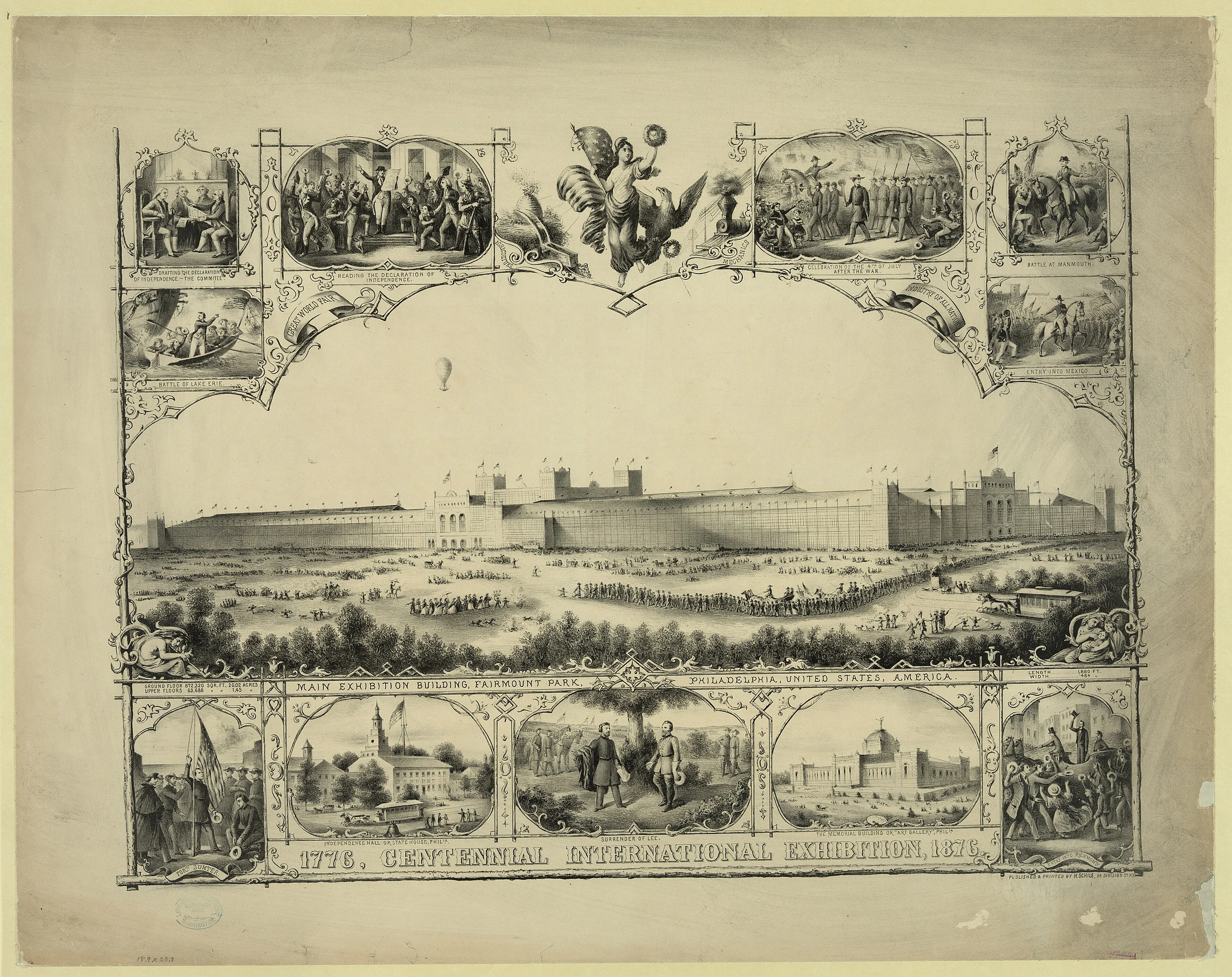 1776, Centennial International Exhibition, 1876. History of the United States