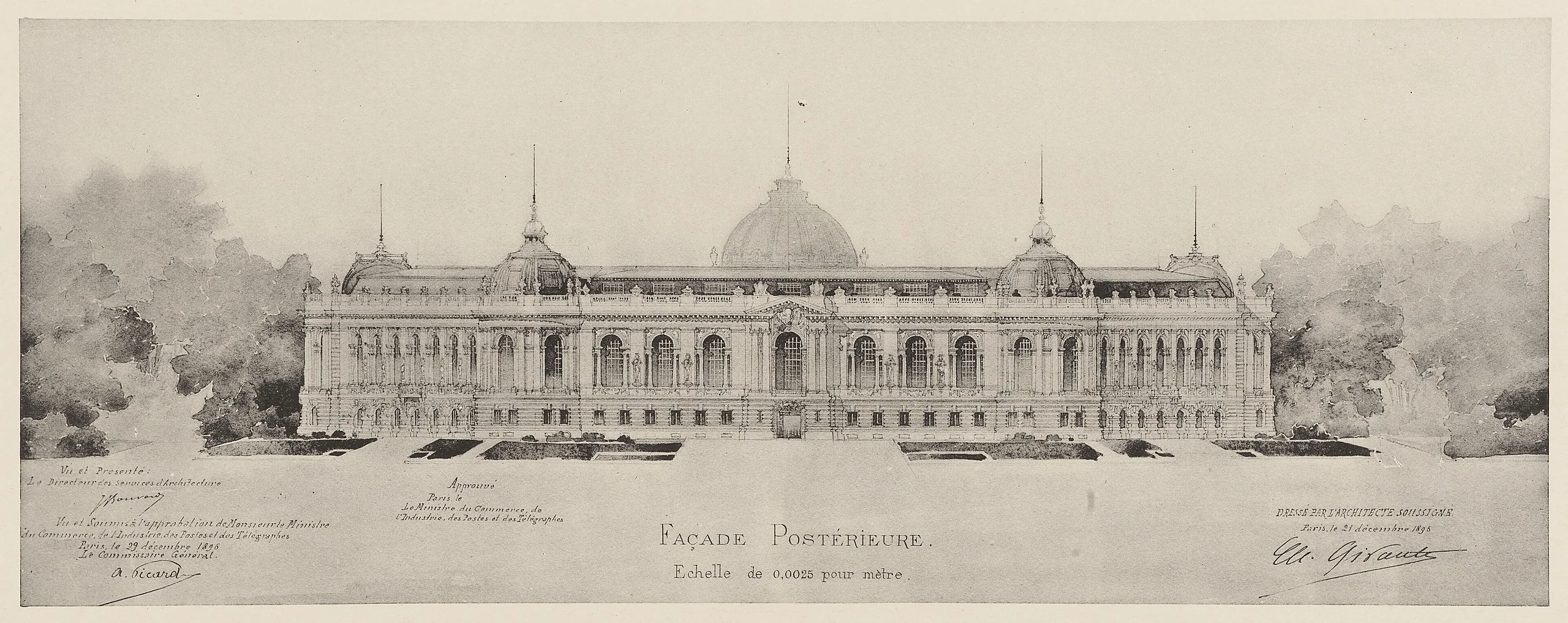 Exposition universelle de 1900. Projets approuvés par Monsieur le Ministre du Commerce, de l'Industrie - Plan d'ensemble