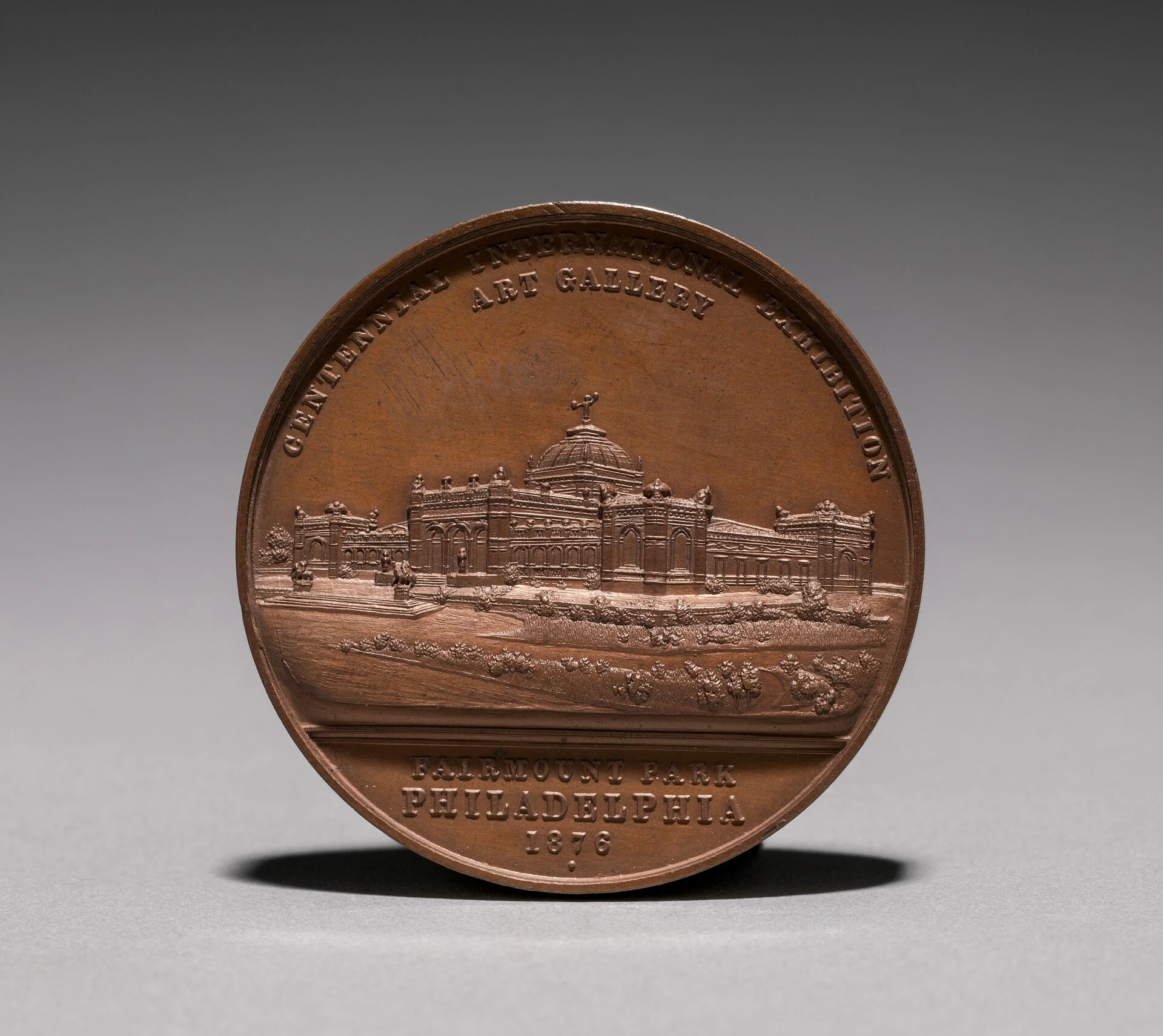 America, 19th century - Medal- Commemorating the Centennial International Exhibition, 1876 - 1916.1872 - Cleveland Museu
