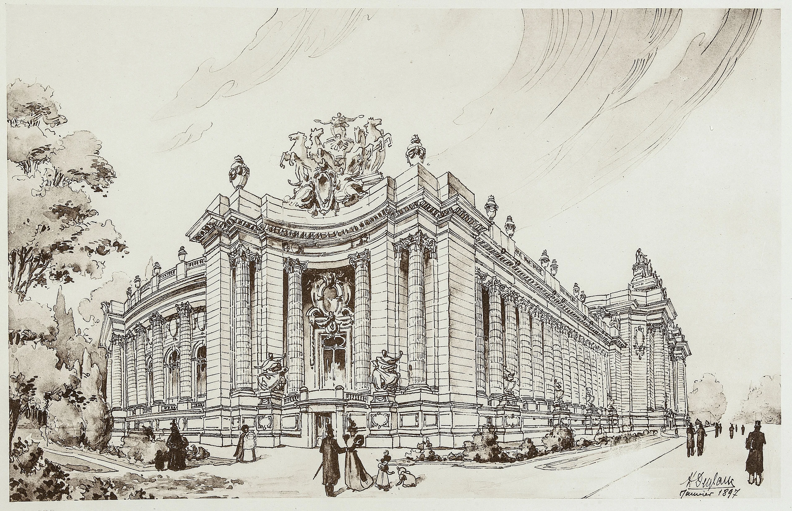 Exposition universelle de 1900. Projets approuvés par Monsieur le Ministre du Commerce, de l'Industrie - Plan d'ensemble