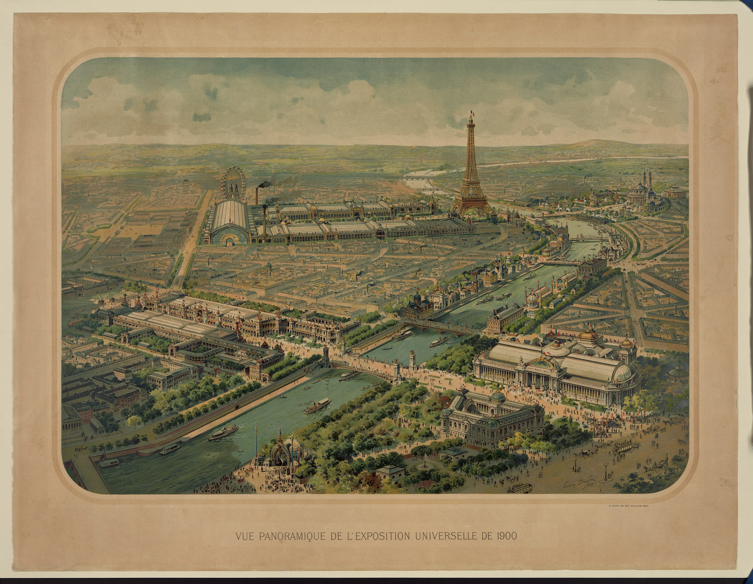 Vue panoramique de l'exposition universelle de 1900 - Library of Congress