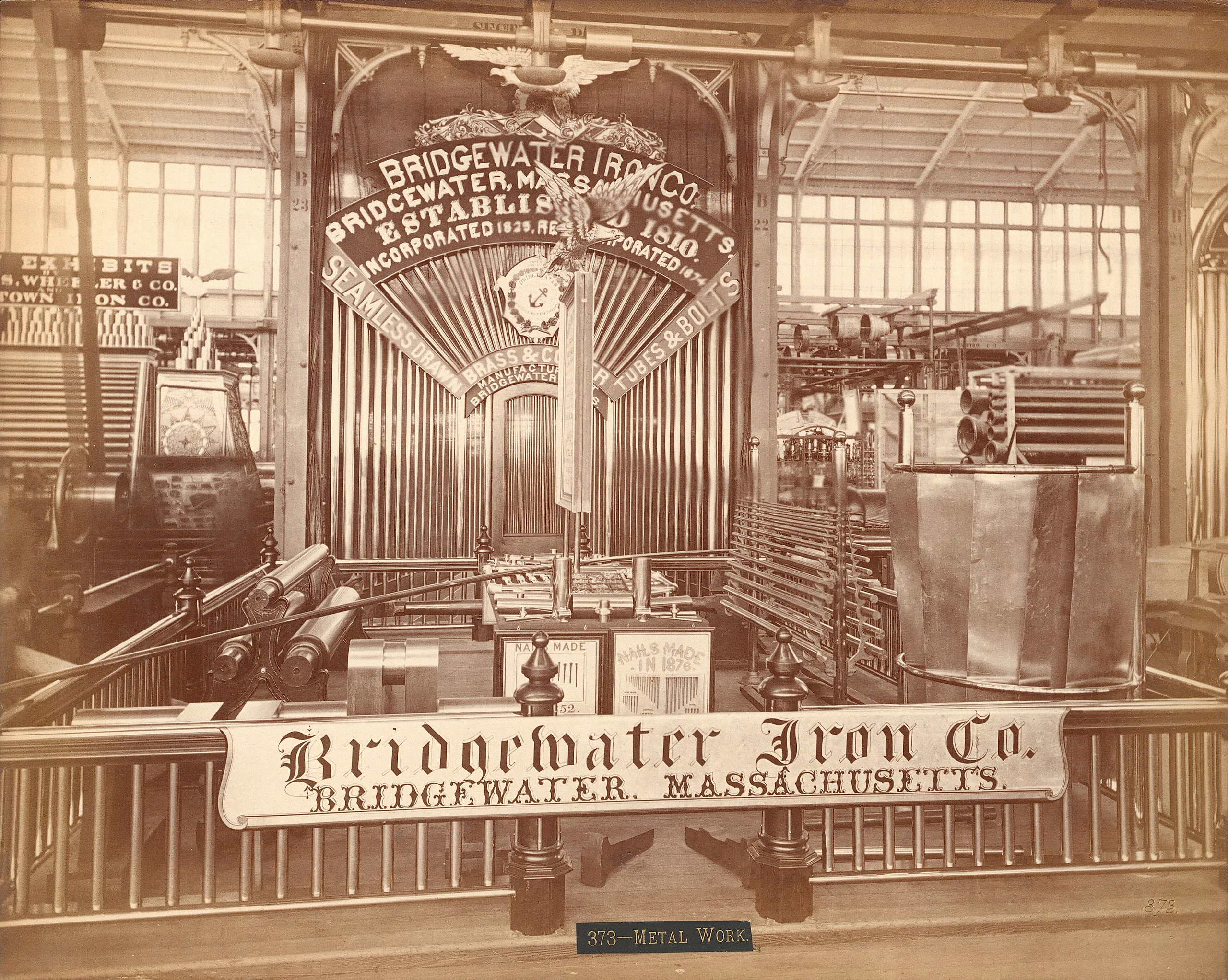 Bridgewater Iron Company exhibit at the US Centennial Exhibition (1876)