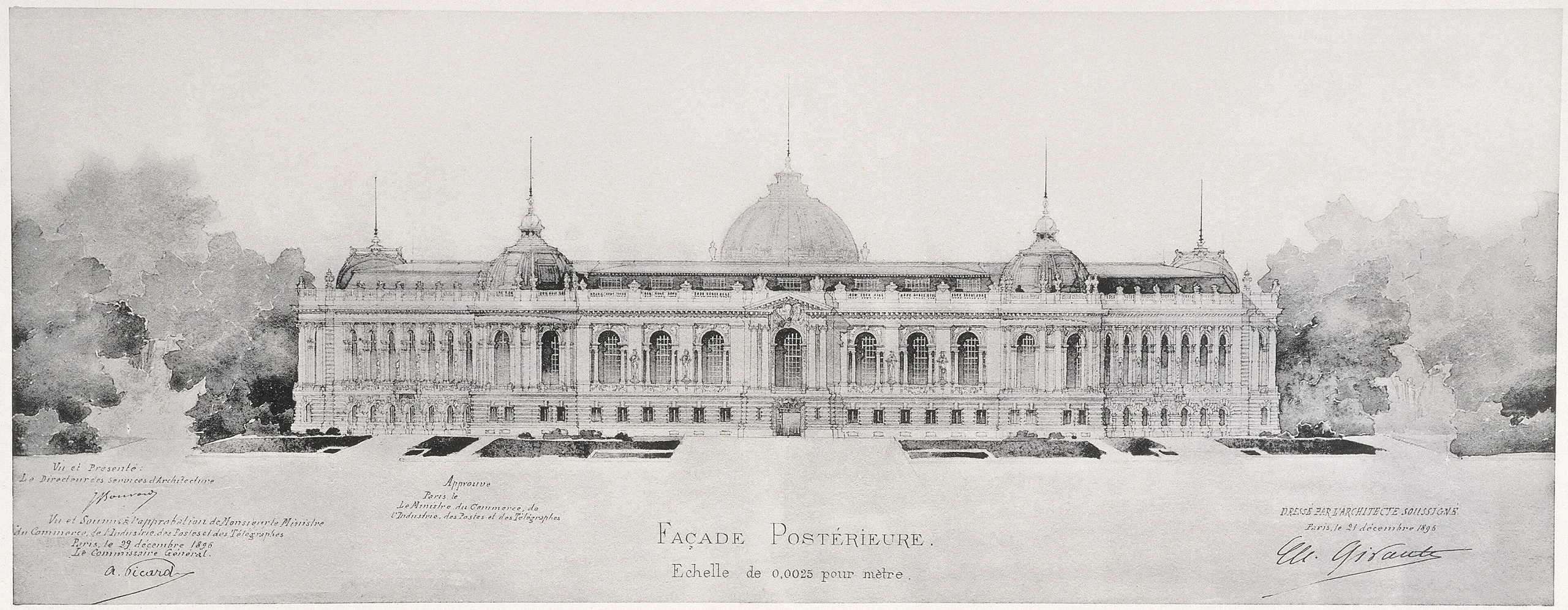 Exposition universelle de 1900. Projets approuvés par Monsieur le Ministre du Commerce, de l'Industrie - Plan d'ensemble